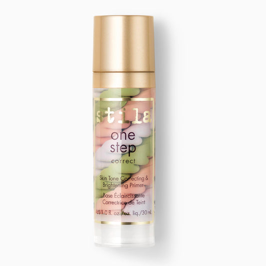 stila One Step, Color Corrector & Brightening Primer Facial Serum to Even Skin Tone, Moisturize & Hydrate, Oil-Free Makeup 1 Fl. Oz.