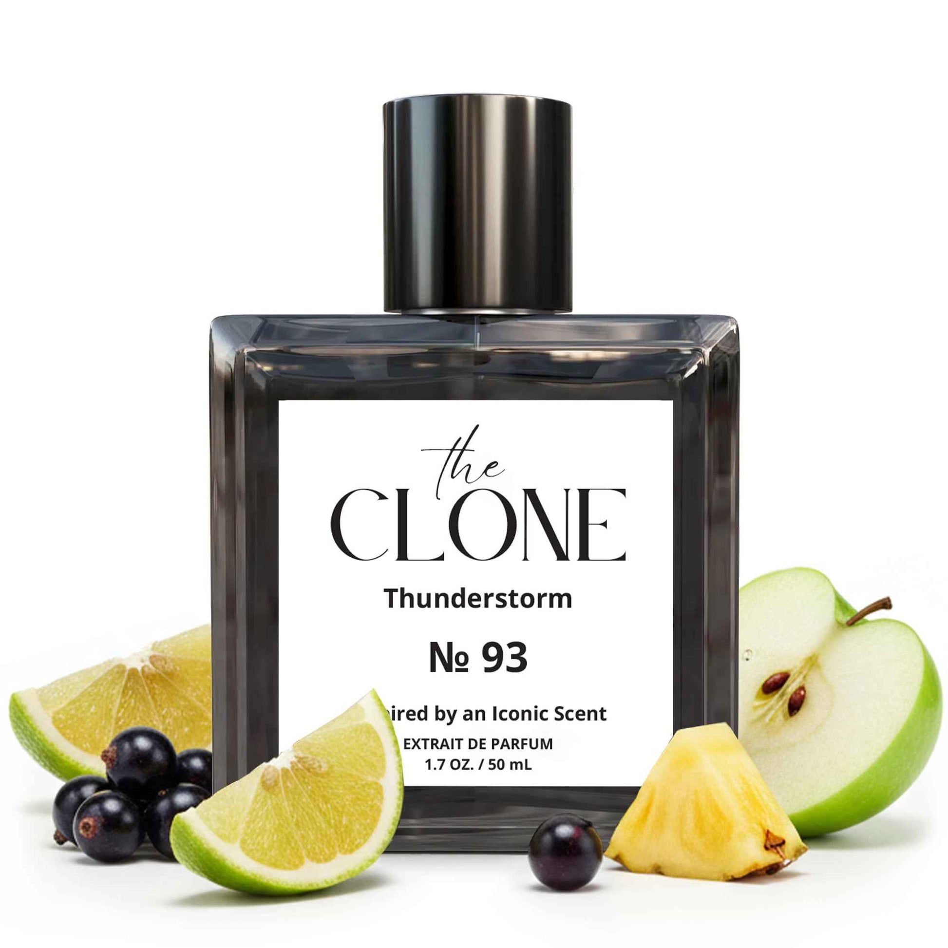 Clone, Thunderstorm 93, Inspired by Aventus Perfume For Men, Extrait de Parfum, Fragrance Perfume Spray 1.7 Fl Oz (50ml)