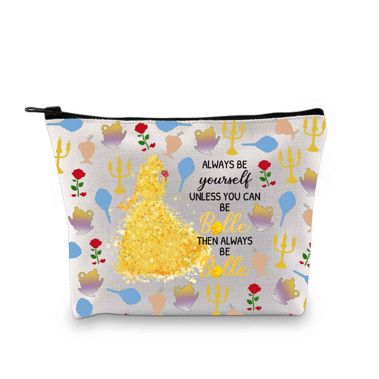 XYANFA Movie Makeup Bag Movie Fans Gift Princess Birthday Gift Fairy Tales Cosmetic Bag