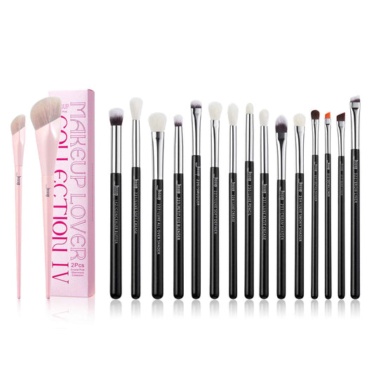 Jessup Eye Makeup Brush Set 15pcs T177 With Jessup 2pcs brushes T497