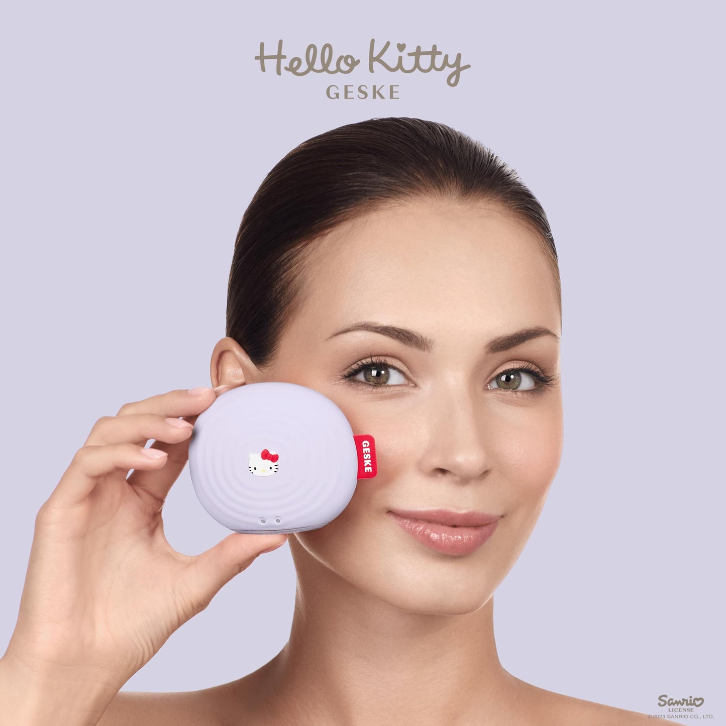 GESKE x Hello Kitty SmartAppGuided™ Sonic Facial Brush | 4 in 1 | Electric Facial Cleansing Brush | Skin Cleansing Brush | Facial Brush | Daily Skincare Routine| Facial Massager & Skin Care