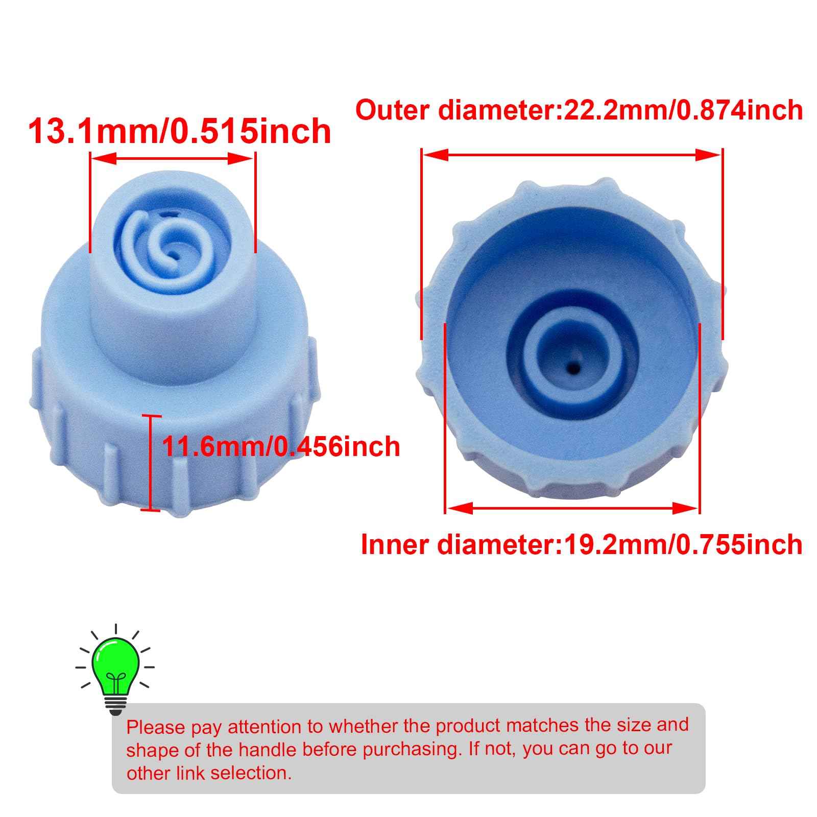 Face Care Skin Beauty Set Spare Parts Water Scrub Silicone Tips (12 pcs Small and Large Vortex)