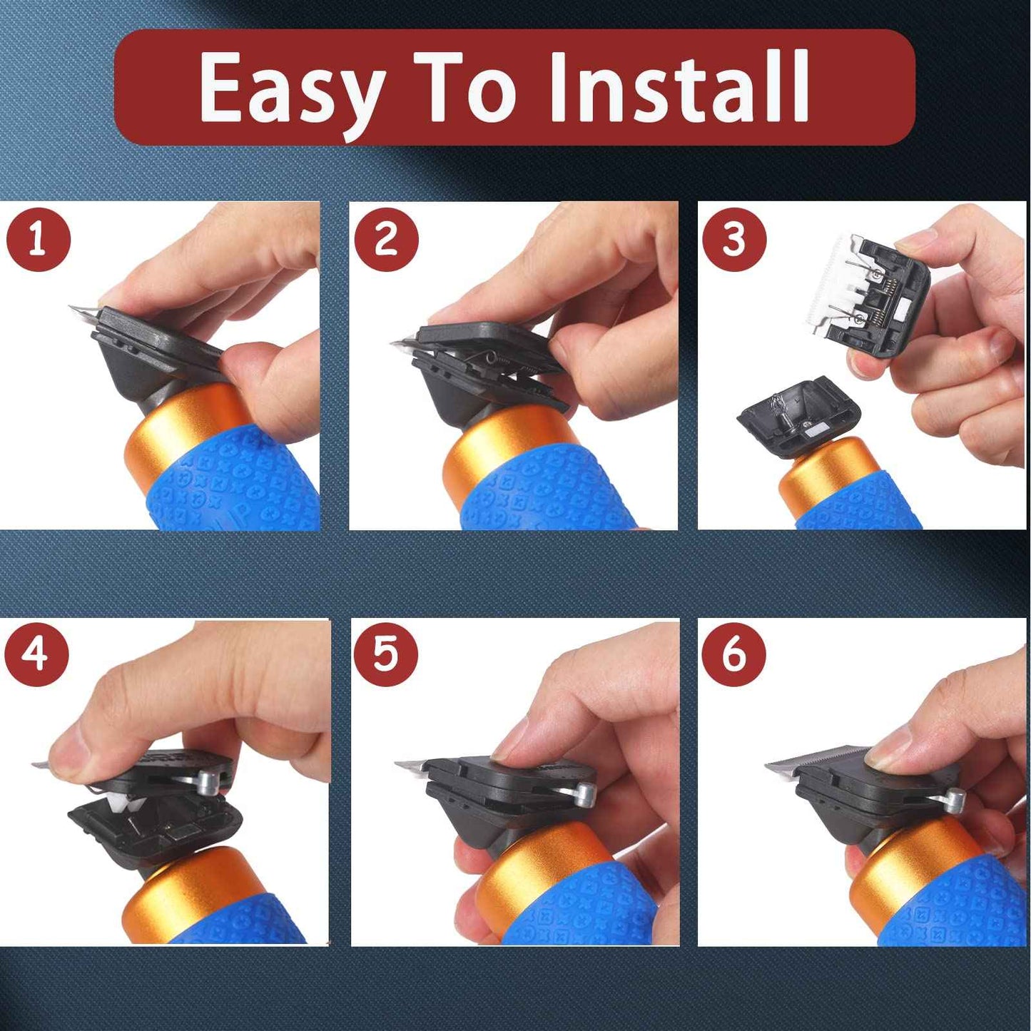 Makevivi 1 PCS Replaceable Ceramic Blades Set Carpet Trimmer, Carpet Trimmer Common Use Clipper Blade, for Carpet Clippers,Tufting Clippers