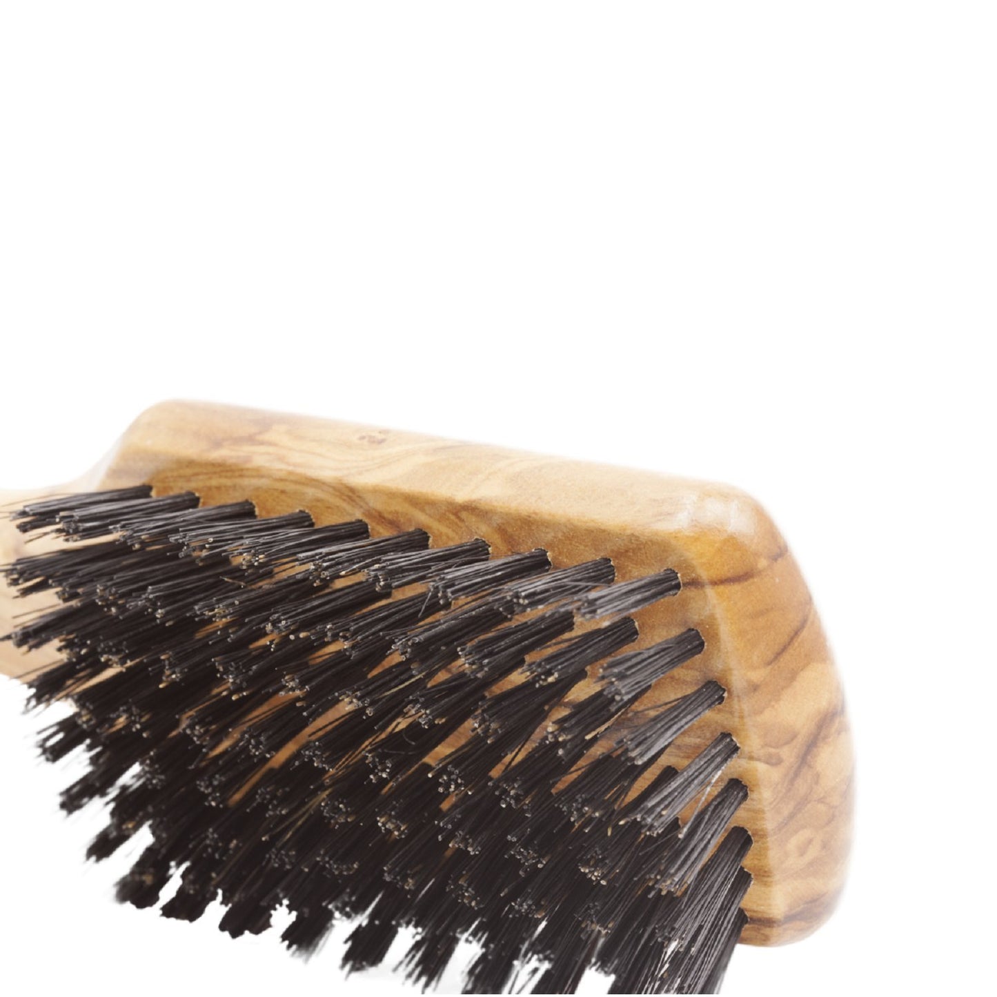 Fendrihan SMALL Men's Hairbrush Pure Boar Bristle with Real Olivewood Handle 6.75 Inches, Made in Germany