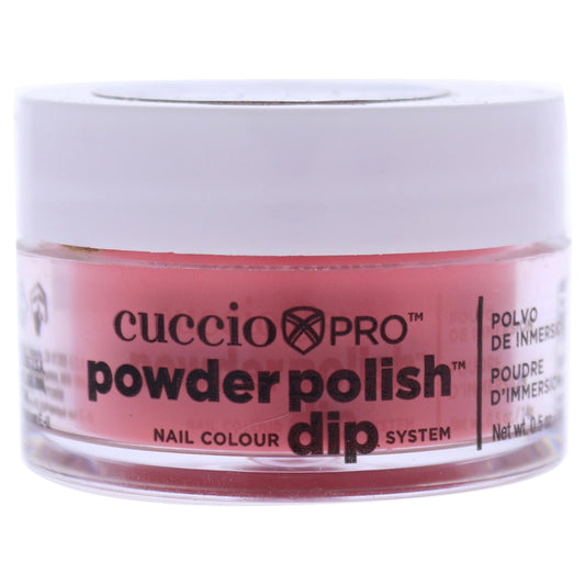 Cuccio Colour Powder Nail Polish - Lacquer For Manicures And Pedicures - Highly Pigmented Powder That Is Finely Milled - Durable Finish With A Flawless Rich Color - Coral W/ Peach Undertones - 0.5 Oz