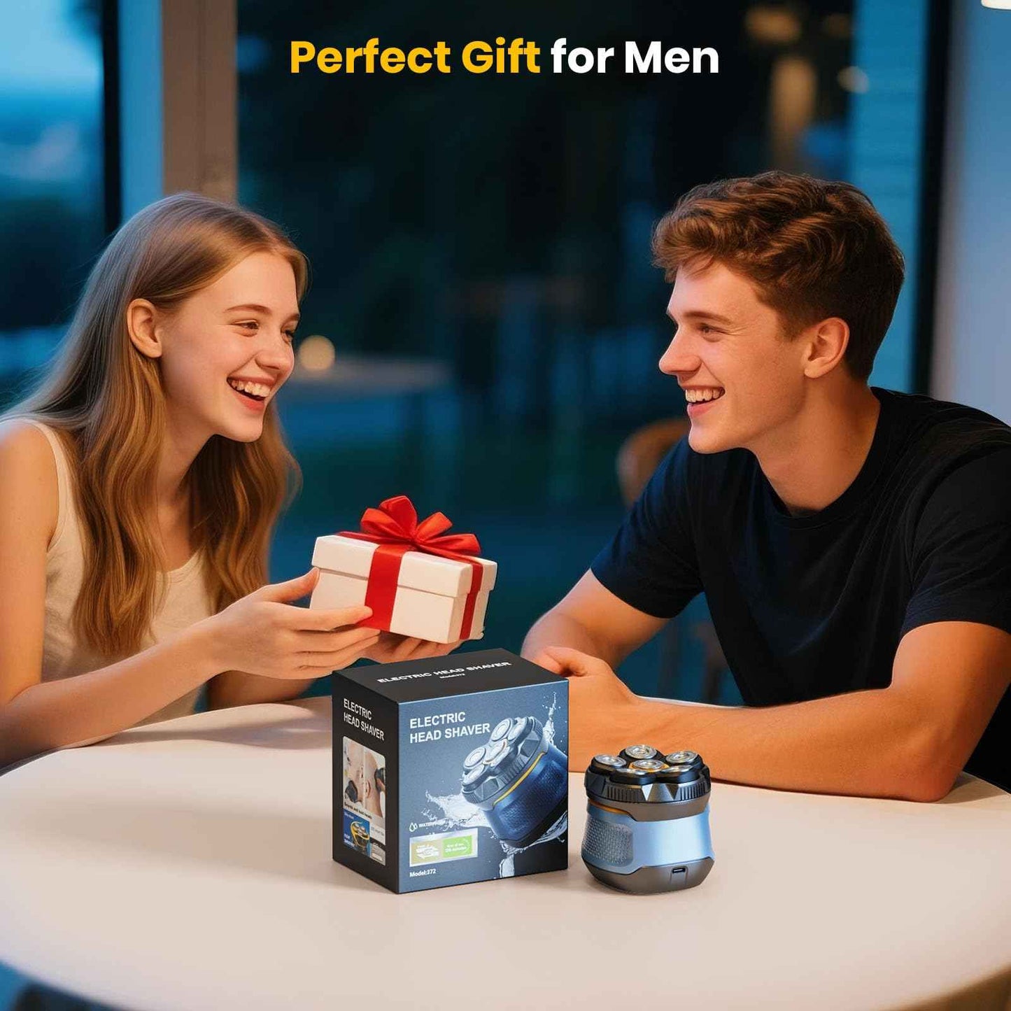 TLMUSE Head Shavers for Bald Men, 2025 Upgraded Magnetic Head Shaver, IPX7 Waterproof Wet/Dry Head Shavers for Men, 2-Speed Mens Head Shaver Bald