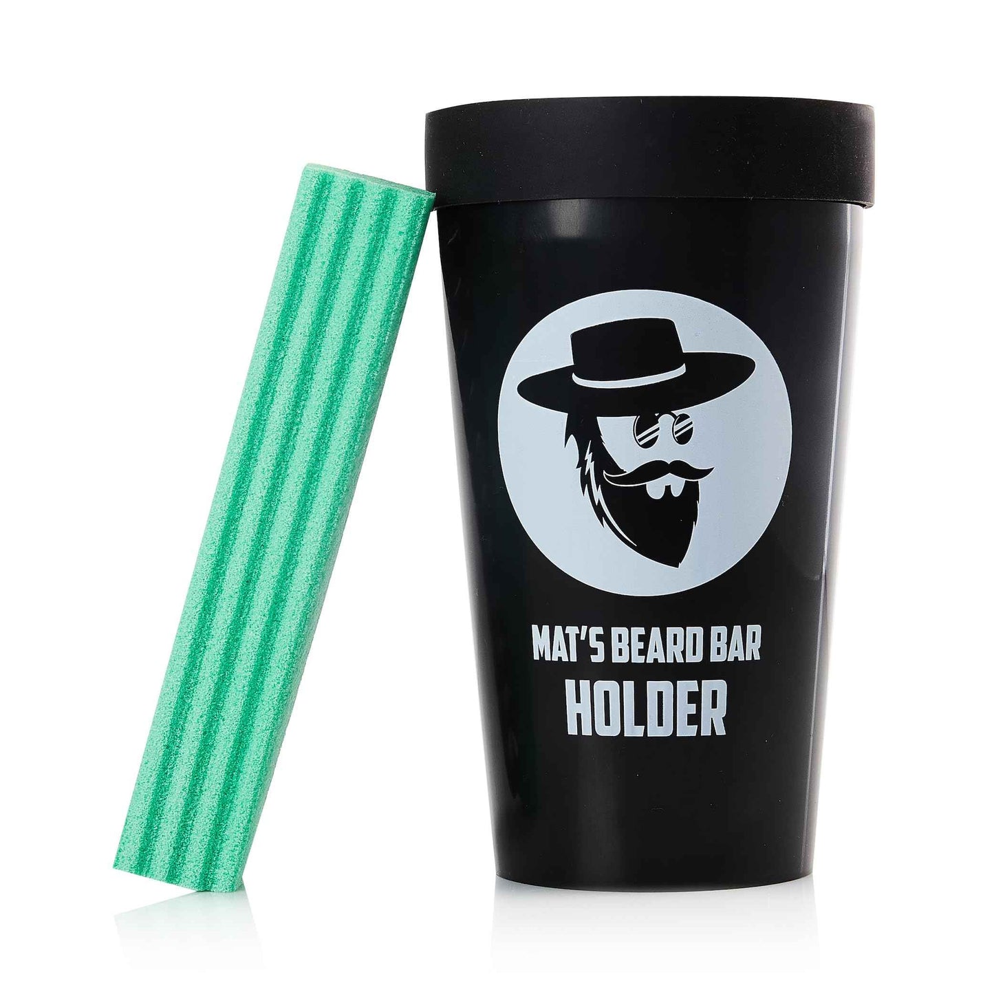 Mat's Beard Bar® & Holder Pro (V2.0) - FLEXIBLE - Clean Up Beard Trimmings from Sinks and Countertops After Shaving - Best Gifts For Men