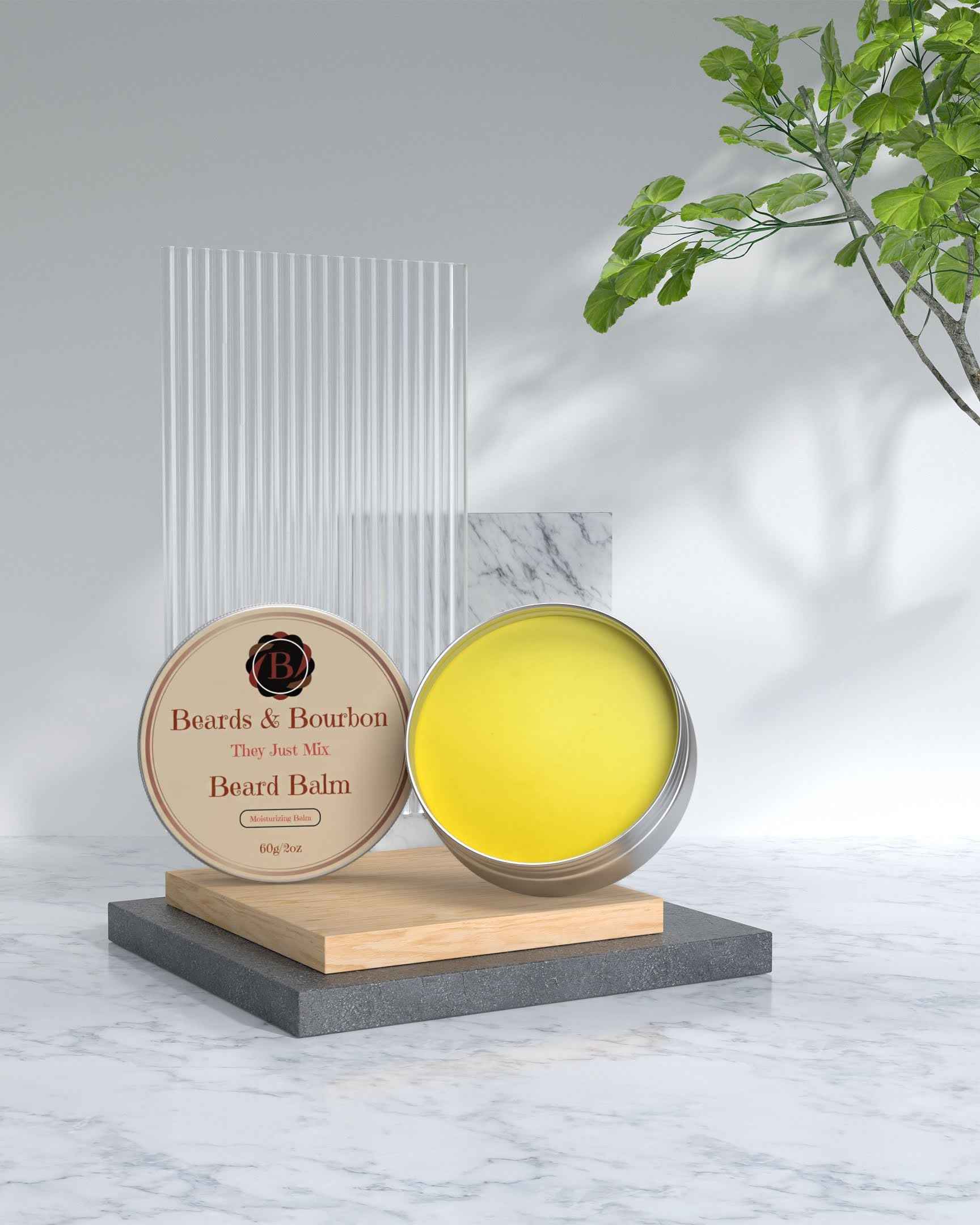 Beards & Bourbon Luxury Men's Travel Grooming Kit, Comprehensive Beard Care Set, Great and Safe for Travel