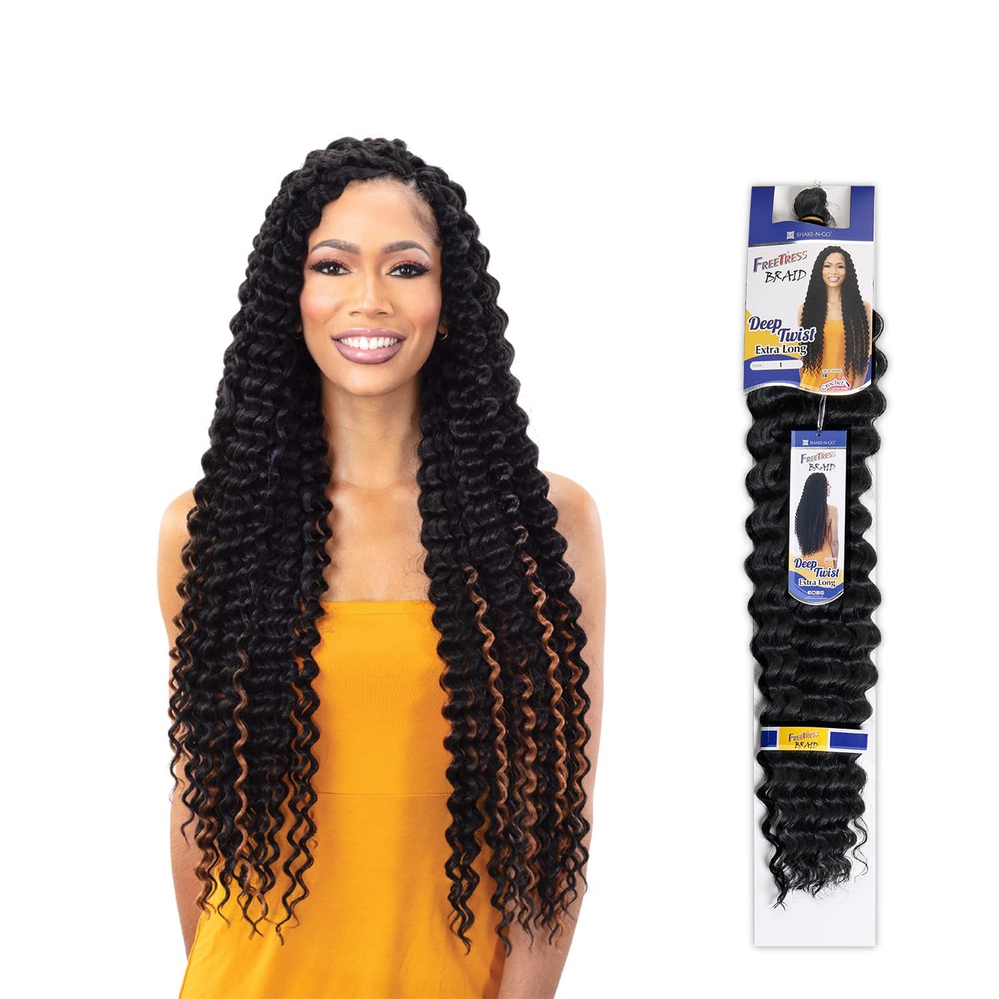 Freetress Crochet Braid - DEEP TWIST EXTRA LONG (27)