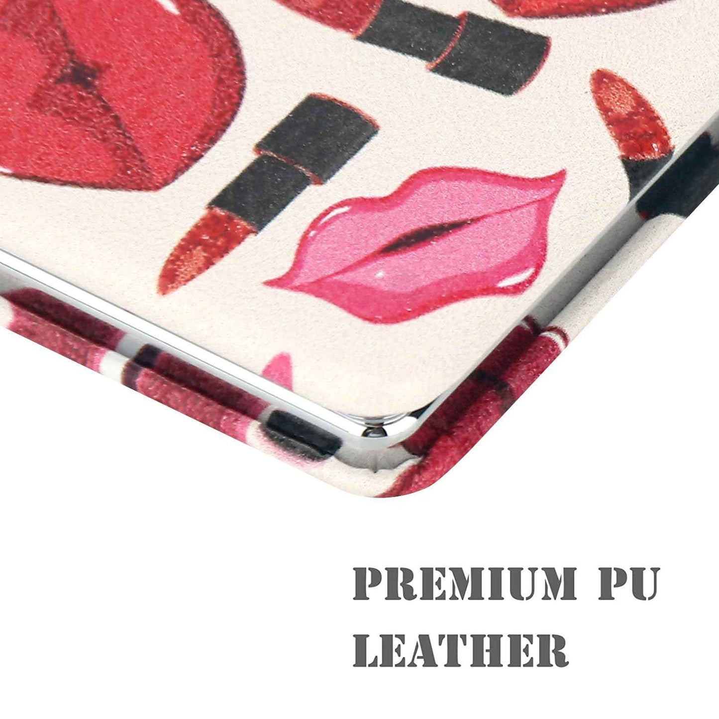 YTLX Quality Vanity Compact Makeup Mirror for Girls Women, Stylish Slim Travel Cosmetic Mirrors for Pocket Purse Wallet Handbag, Portable Magnifying Handheld Small Mirror Foldable Cute Lightweight