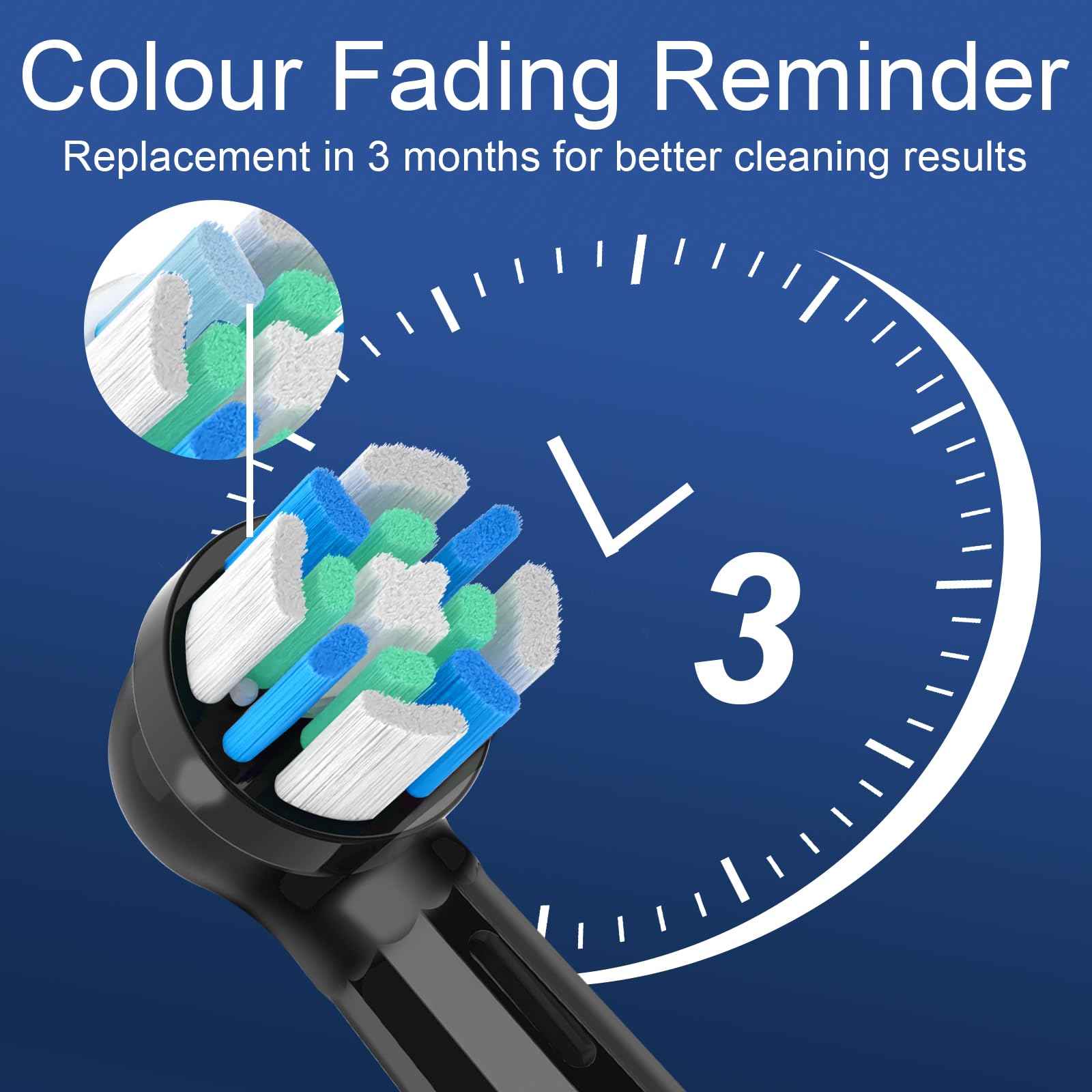 8 Pack Smart Cleaning Replacement Heads Compatible with Oral B iO 2 3 4 5 6 7 8 9 10 Series Electric Toothbrush, Brush Heads Compatible with Oral B iO Electric Handles (Black)