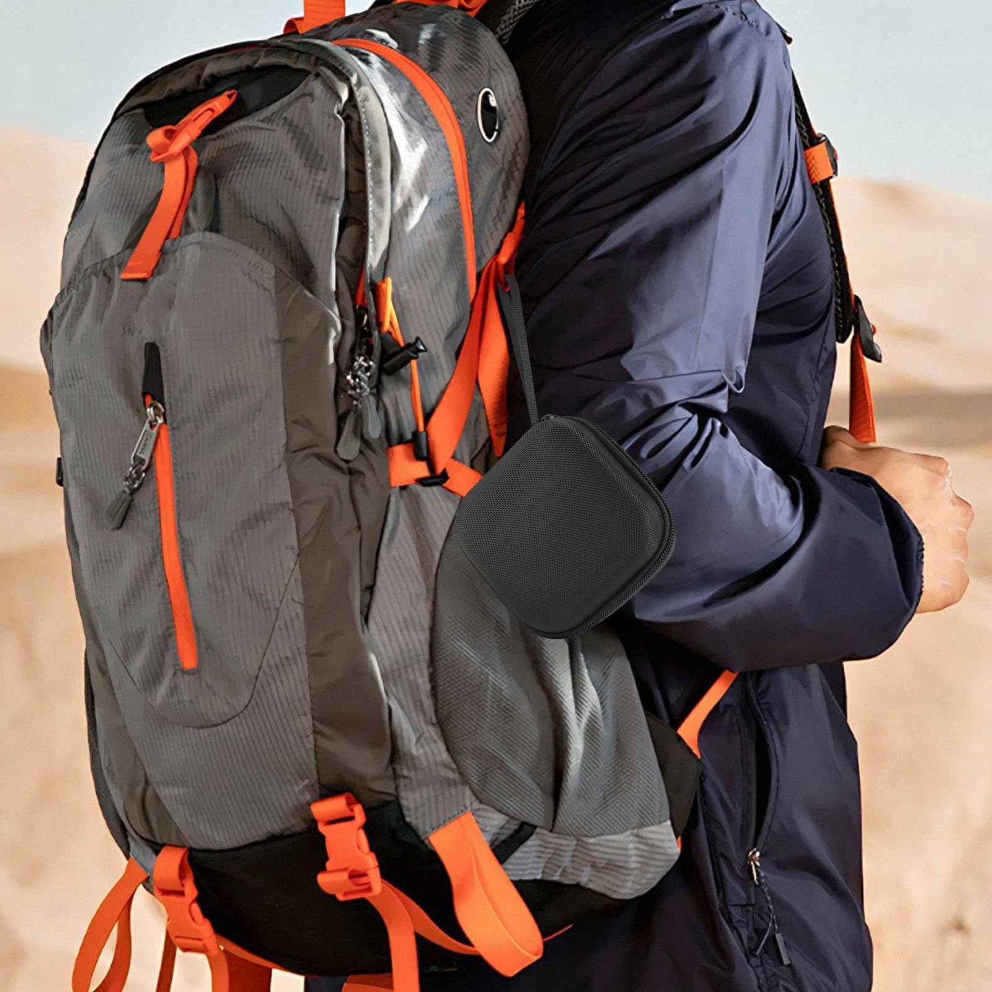 Linkidea Hard EVA Head Hair Shaver Case, Men's Balder Boss with Mesh Pocket for Travel, Travel Storage Bag Compatible with RMton Balder Pro Head Shaver XR7120/XR7000 (Black)