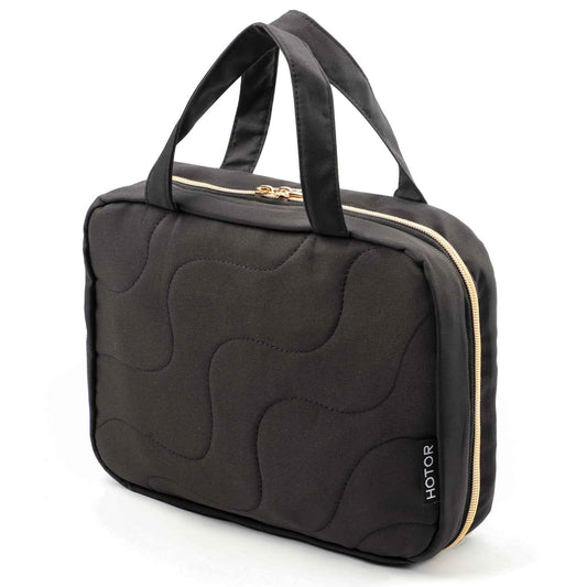HOTOR Travel Toiletry Bag – Black, 11.6" x 8.4" x 3.9"