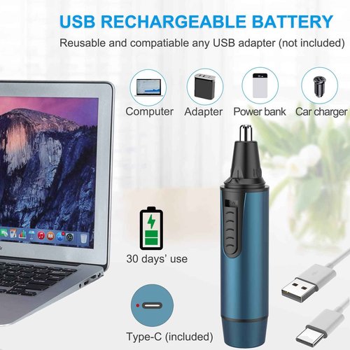 AREYZIN 2022 Professional USB Rechargeable Body Hair Trimmer Bikini Trimmer Women +Ear and Nose Hair Trimmer for Men and Women, Waterproof