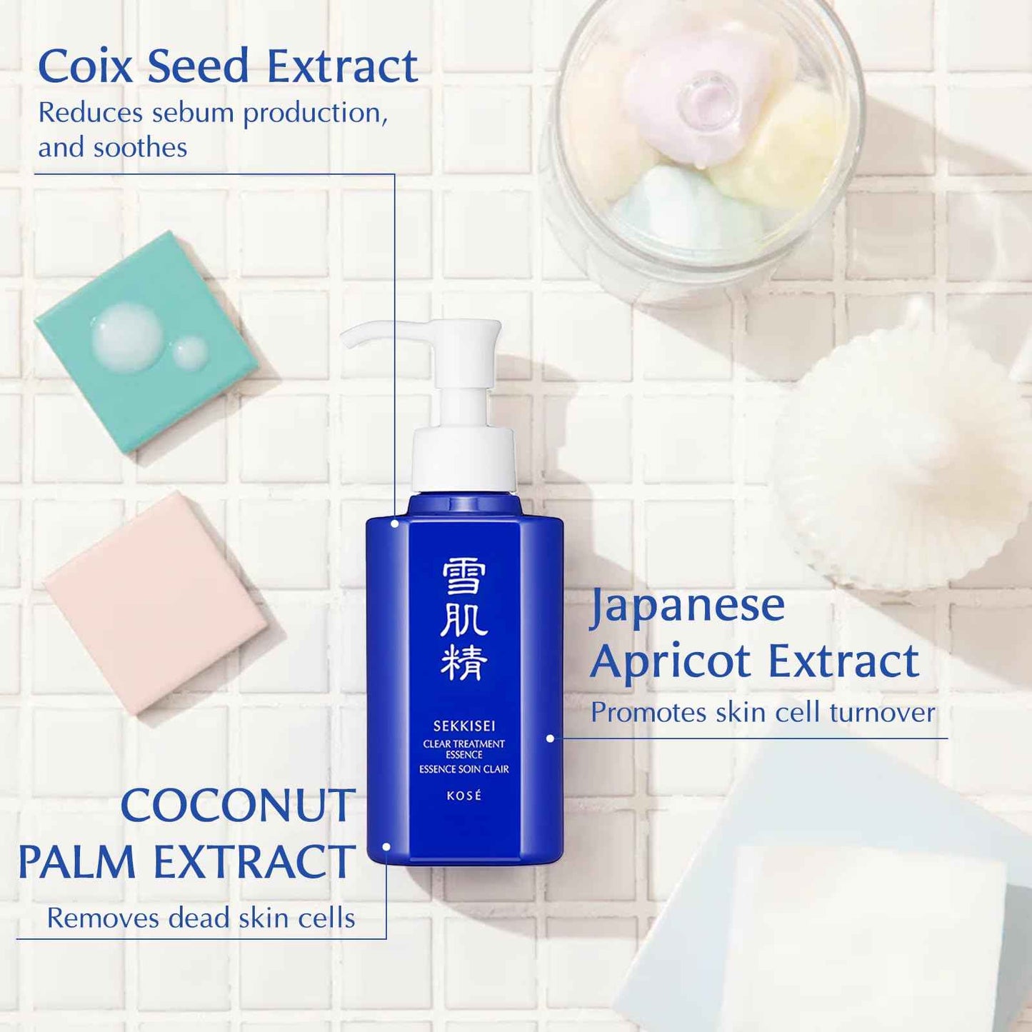 SEKKISEI Clear Treatment Essence, Renewing Skin Treatment, 4.7 Ounce