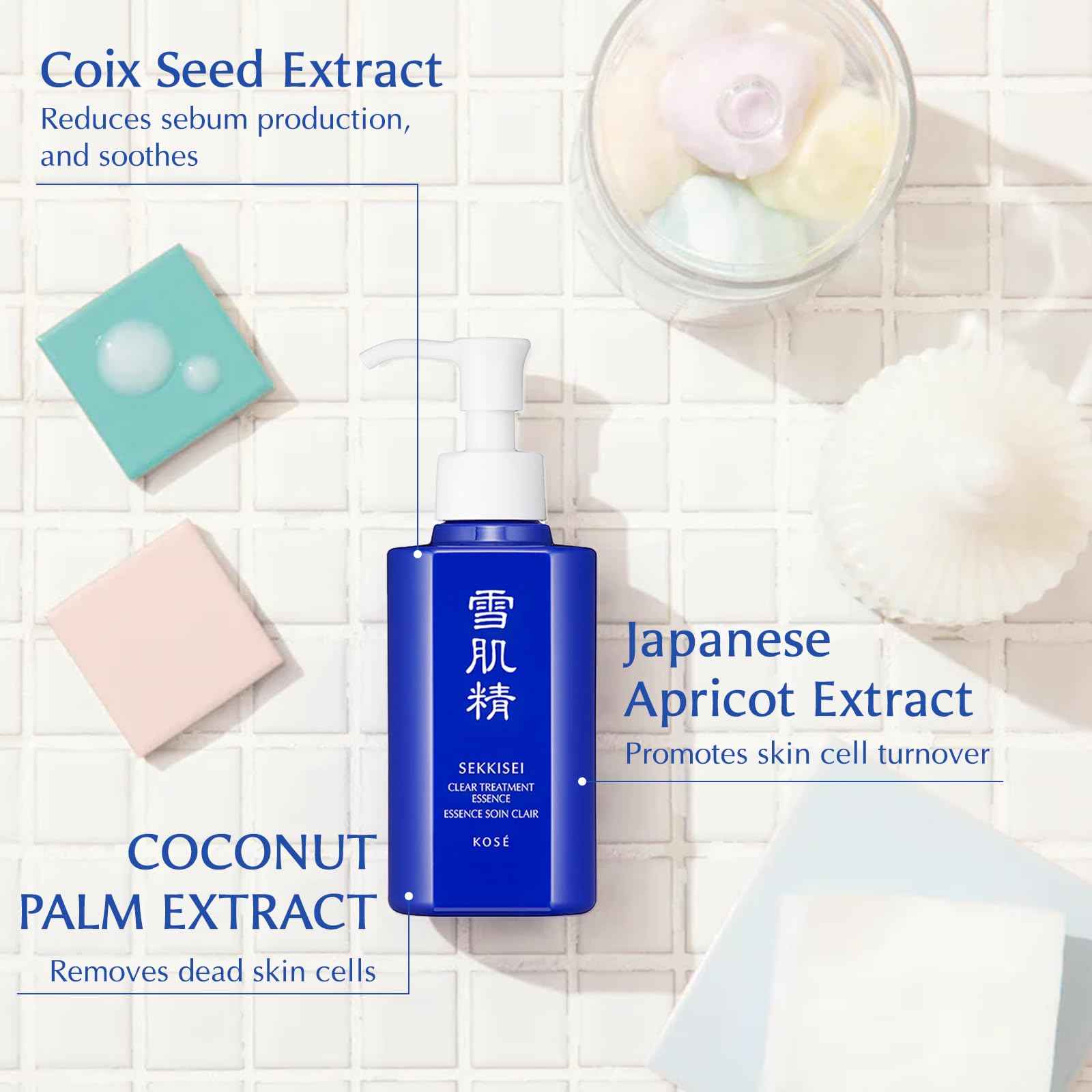 SEKKISEI Clear Treatment Essence, Renewing Skin Treatment, 4.7 Ounce