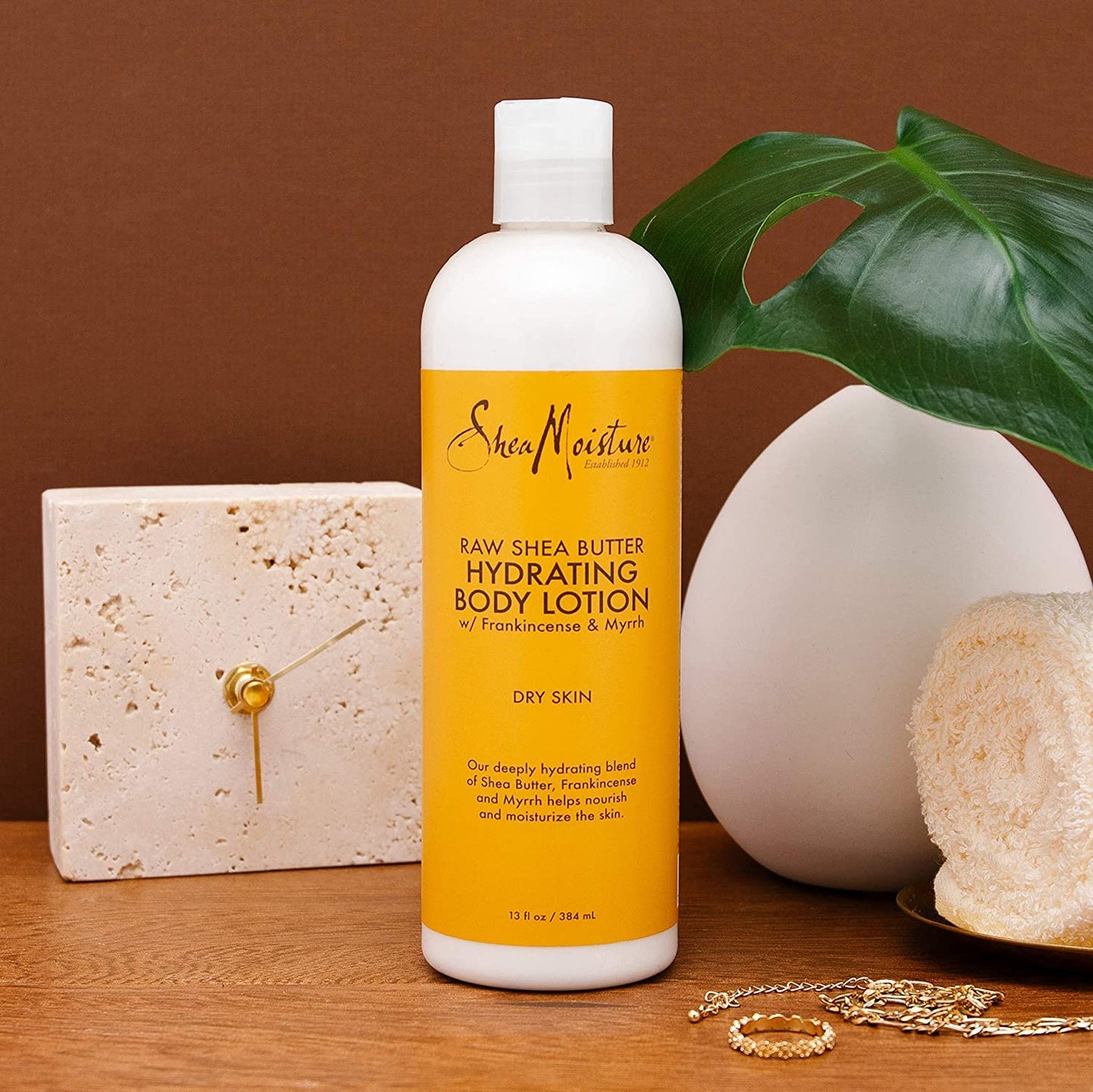 Shea Moisture Lotion with Raw Shea Butter - Body Lotion with Frankincense, Shea Butter Lotion with Myrrh, Dry Skin Relief Shea Moisture Body Lotion, 13 Fl Oz Ea (Pack of 2)