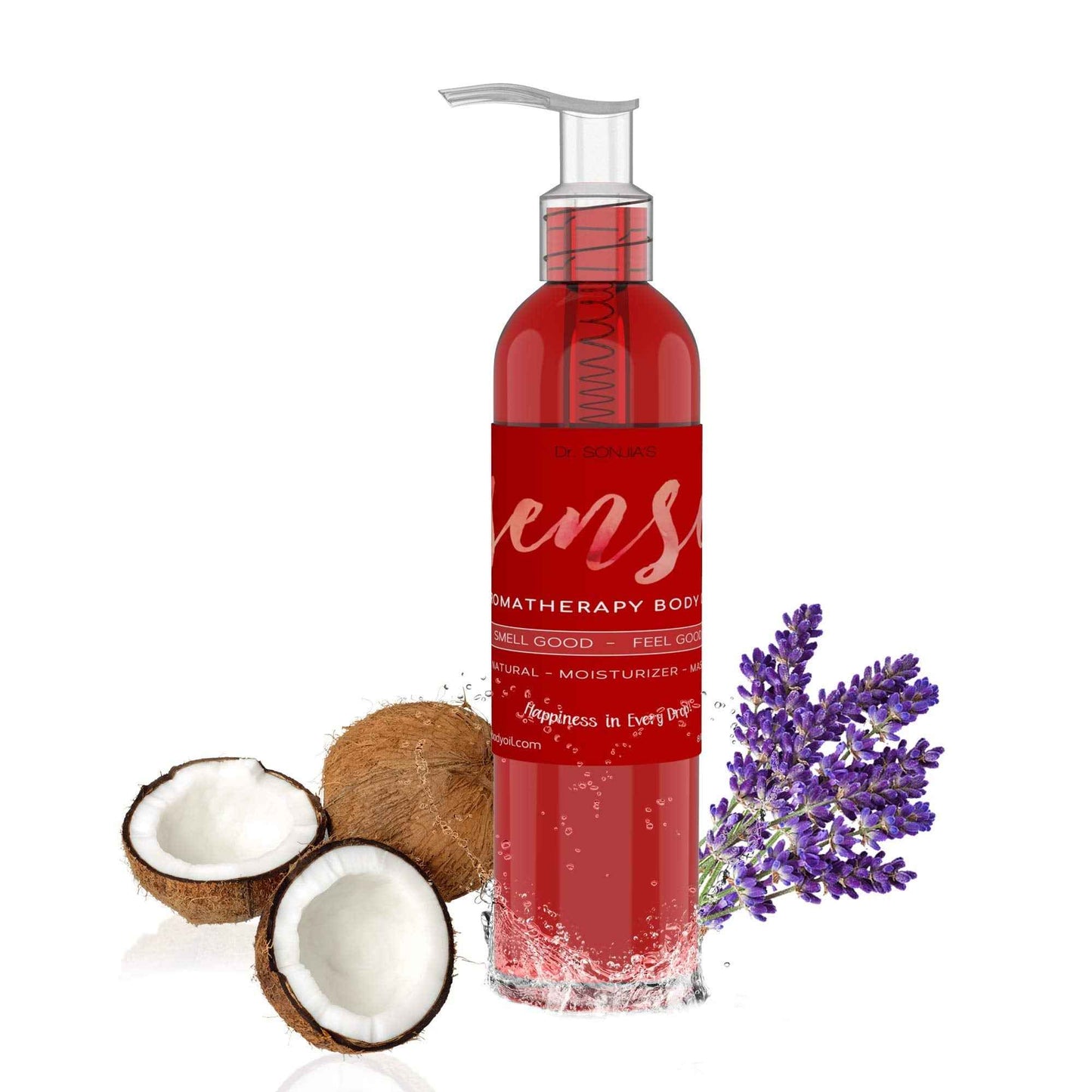 Sense Relaxing Organic Body Oil | Every Day Use Massage Oil, Aroma Therapy, Natural Skin Moisturizer |100% Hypoallergenic | Made in The USA