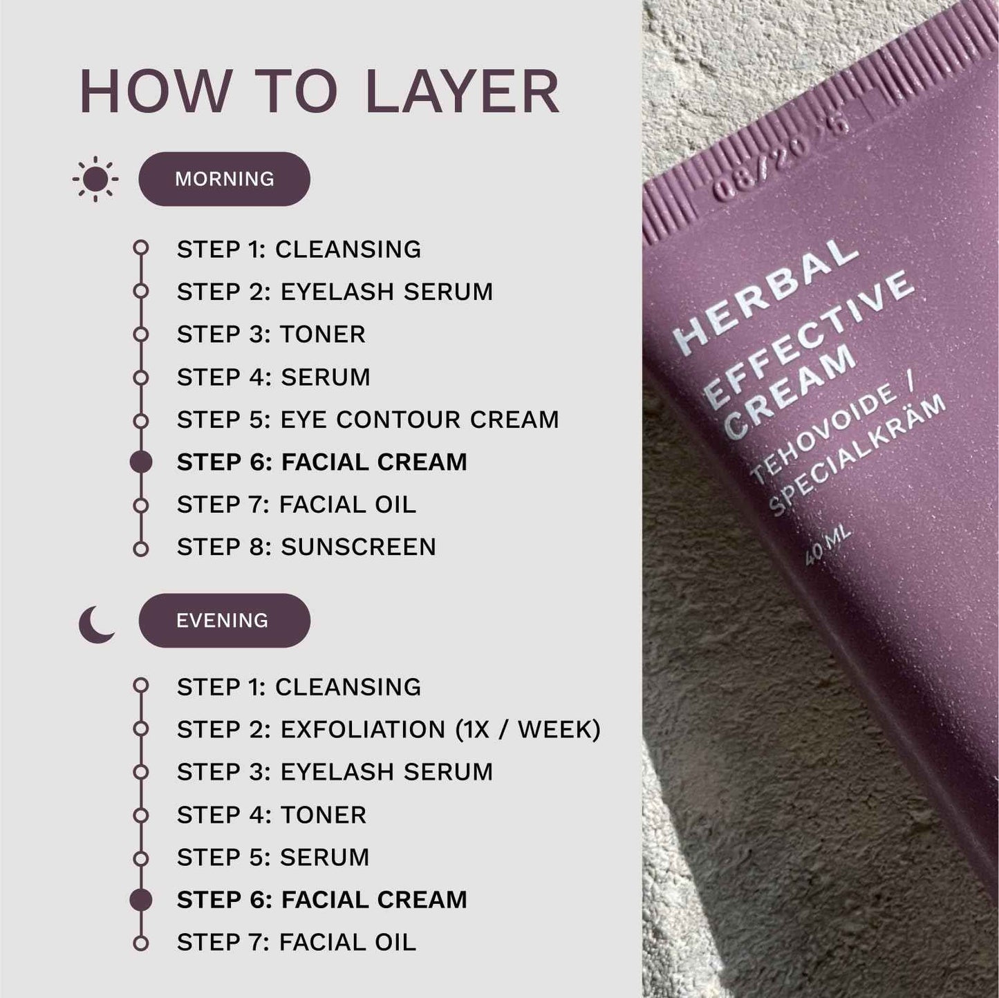 HOHDE Herbal Effective Face Cream – Lifting & Moisturizing Anti-Aging Formula with Rose & Shea Butter, Boosts Skin Renewal & Firmness, Nourishing for All Skin Types, 50ml