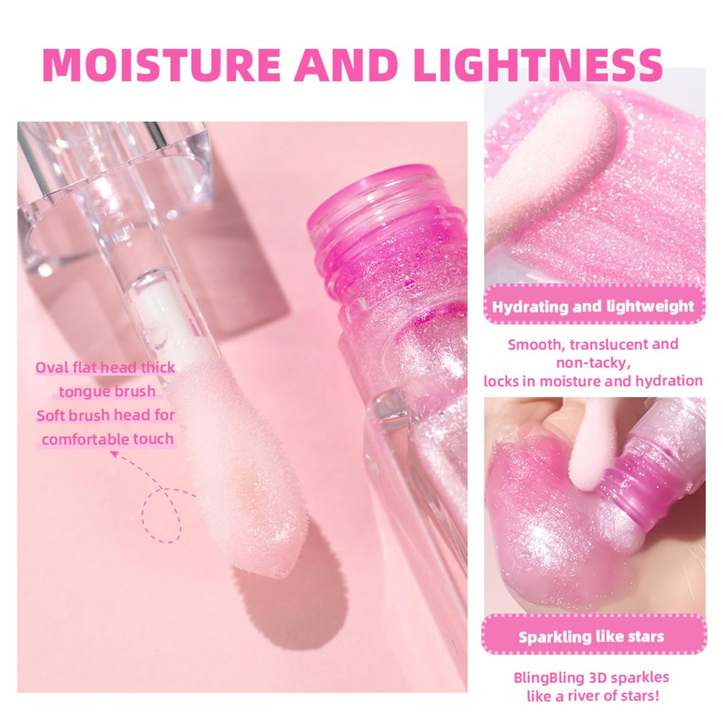 Magic Color Changing Lip Oil, Cosmetics Color Changing Lip Oil, Warm Change Hydrating Lip Gloss, Long Lasting Shimmery Lip Glow Oil, Moisturizing Non-sticky Fresh Texture Lip Oil (Set J, 1)