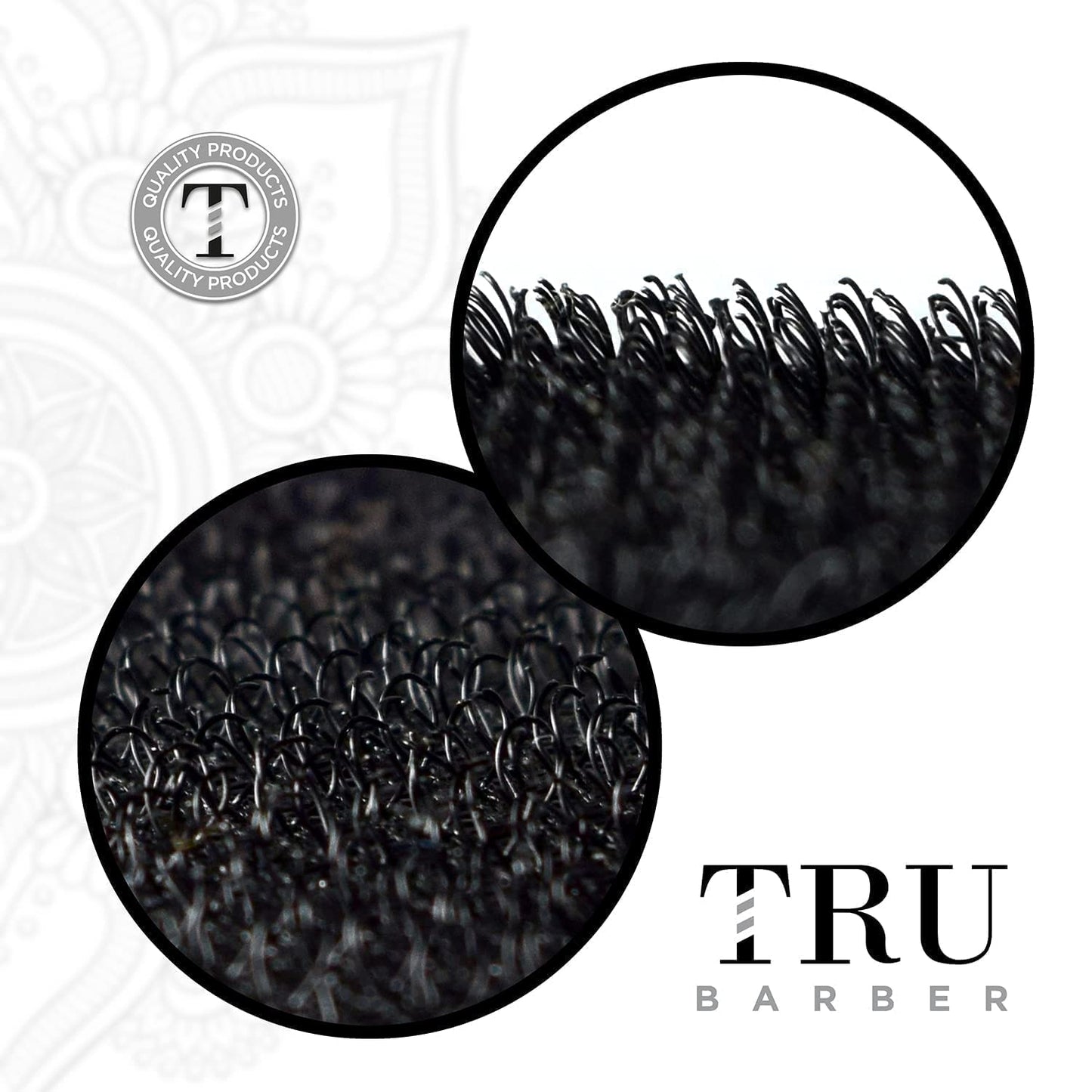 TRU BARBER HAIR GRIPPERS ® 3 COLORS BUNDLE PACK 6 PCS for Men and Women - Salon and Barber, Hair Clips for Styling, Hair holder Grips (Black/Red/Black)