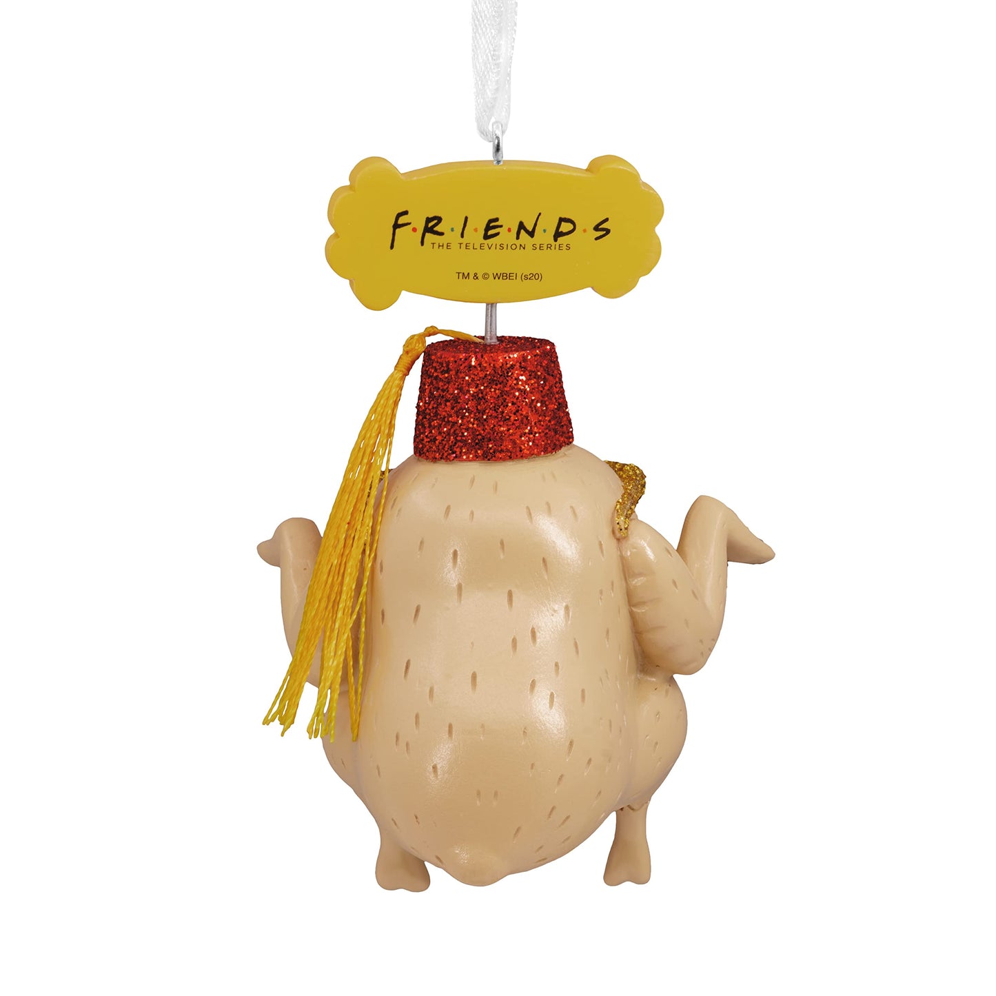 Hallmark Friends Turkey in Fez and Sunglasses Christmas Ornament, Resin