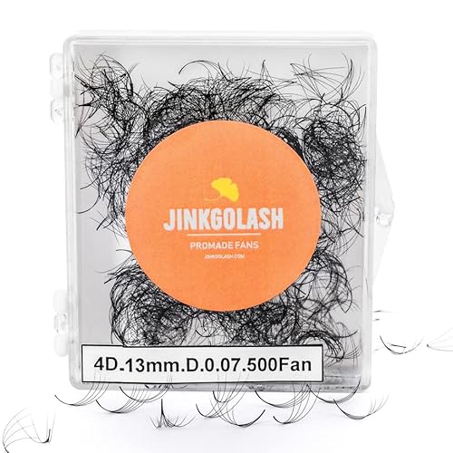 500 Promade Eyelash Extension From 3D to 16D, Loose Lash Fans 0.03/0.05/0.07mm Thickness, C D Curl Lashes, 8 - 16mm Length for Easy Volume Individual Eyelash Extensions Clusters DIY (4D-0.07-D (14mm))