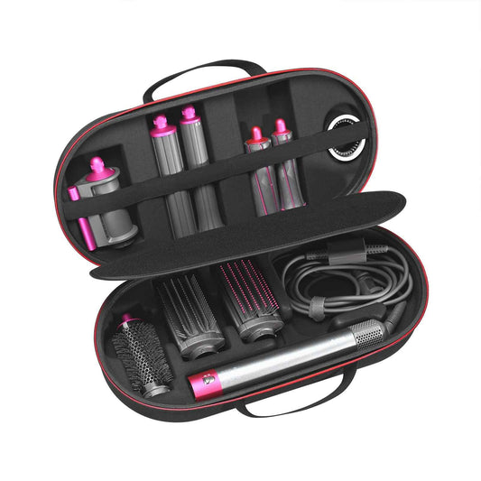 RLSOCO Hard Case for Dyson Airwrap Complete Long/Complete Styler HS08 HS05 HS01,NOT for Dyson Airwrap i.d. - Fits 4pcs Long Barrels or Short Barrels - Black (Case Only,Hair Styler is not Included)
