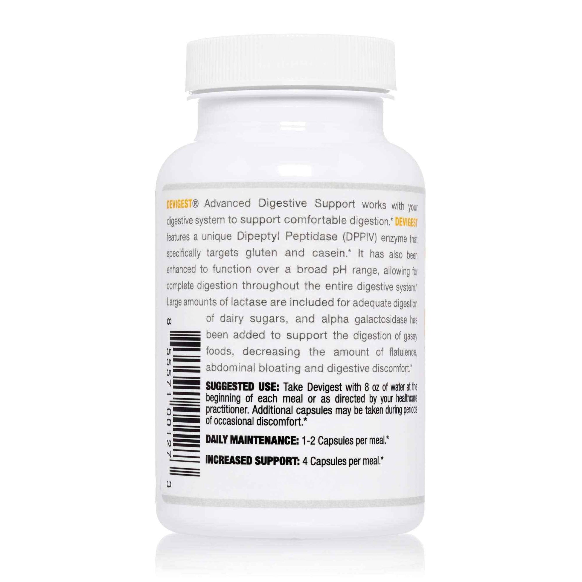 Arthur Andrew Medical - Devigest ADS, Advanced Digestive Support, Relief for Lactose Intolerance and Casein Sensitivities, Vegan, Non-GMO, 90 Capsules