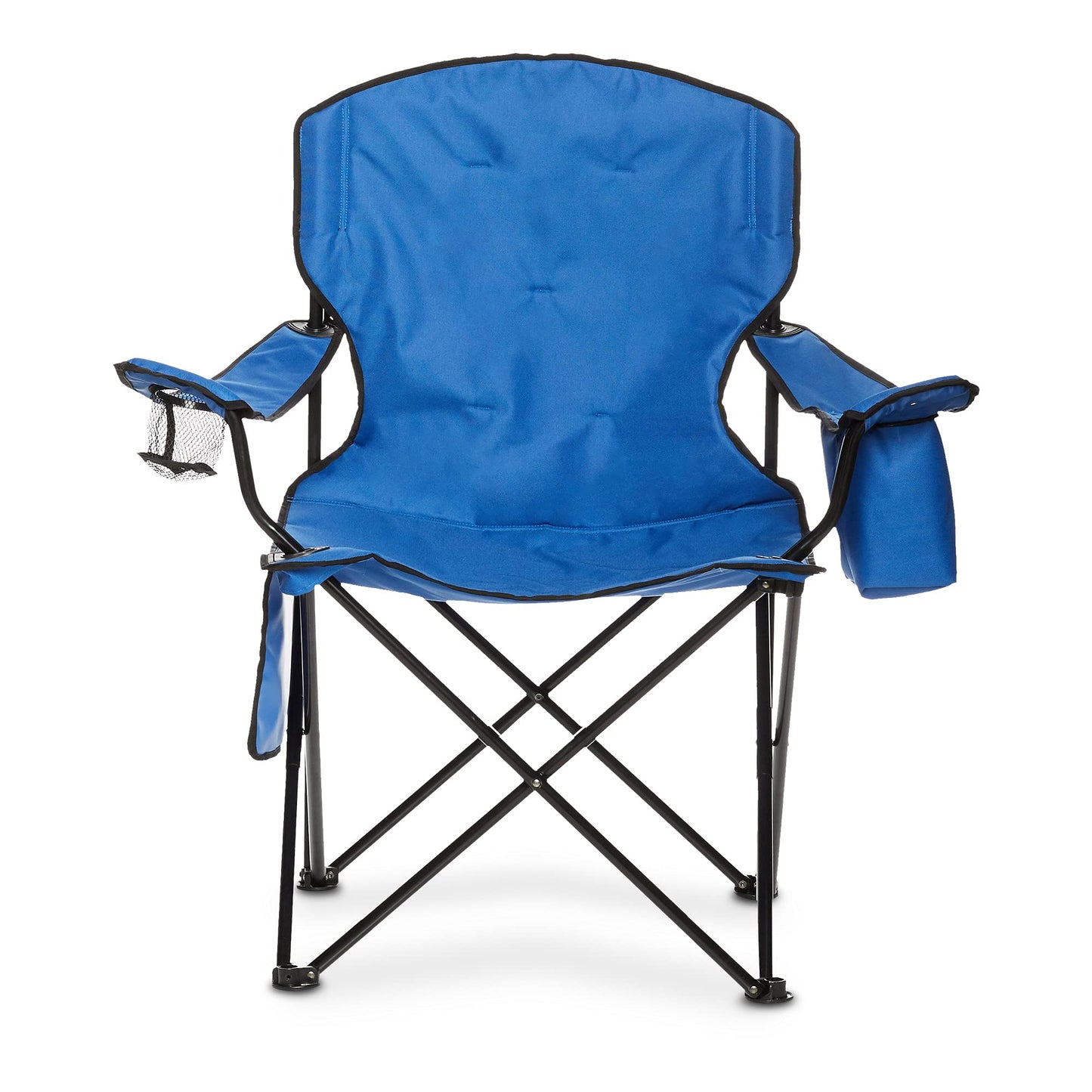 Amazon Basics Camping Chair for Beach, Picnics, Tailgates, Sports, X-Large, Padded, Blue