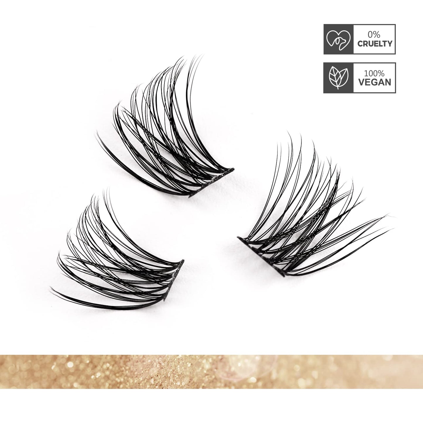 LANKIZ D Curl Lash Clusters, Individual Lashes Extension, 72pcs DIY Lash Extensions, 12mm Wispy Clusters Soft & Natural Eyelashes, DIY Eyelash Extension at Home