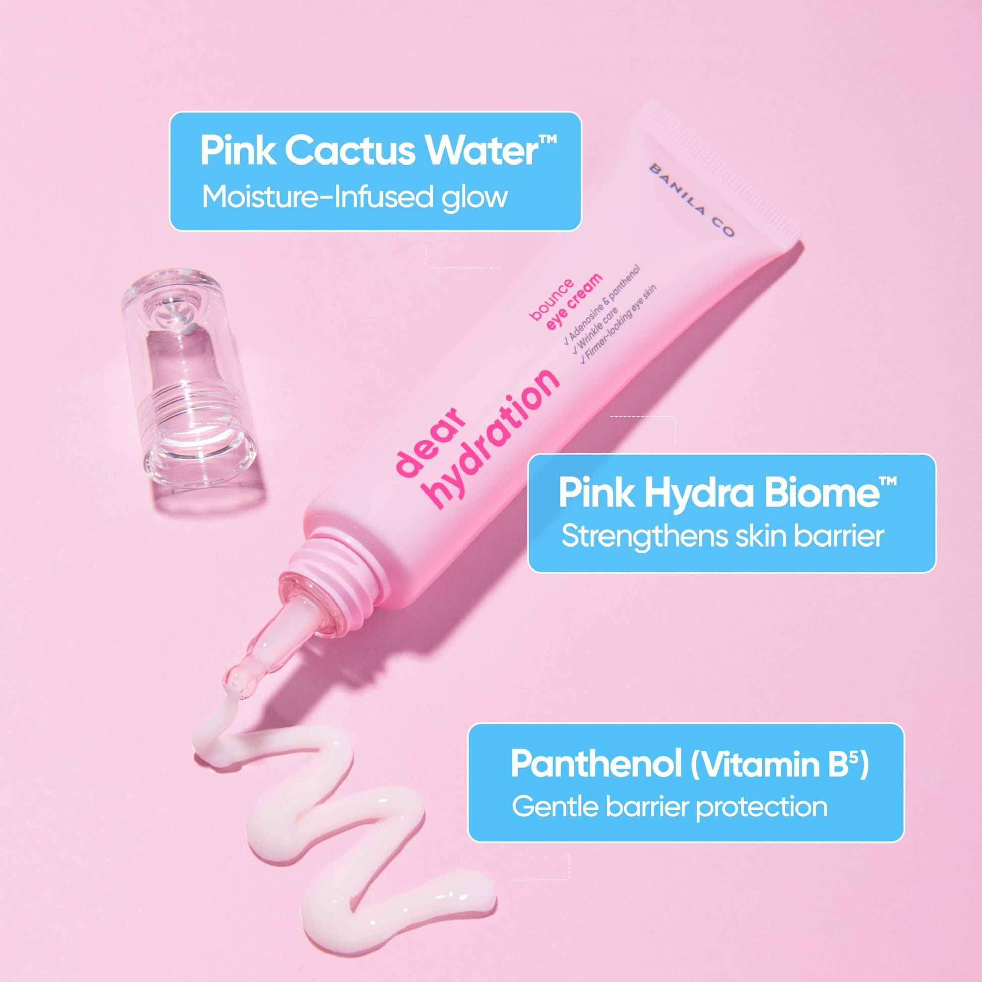 BANILA CO Dear Hydration Bounce Eye Cream | Hydrating & Nourishing Eye Serum for Undereyes | Reduce Dark Circles and Puffiness with Panthenol (20ml / 0.67 fl oz)