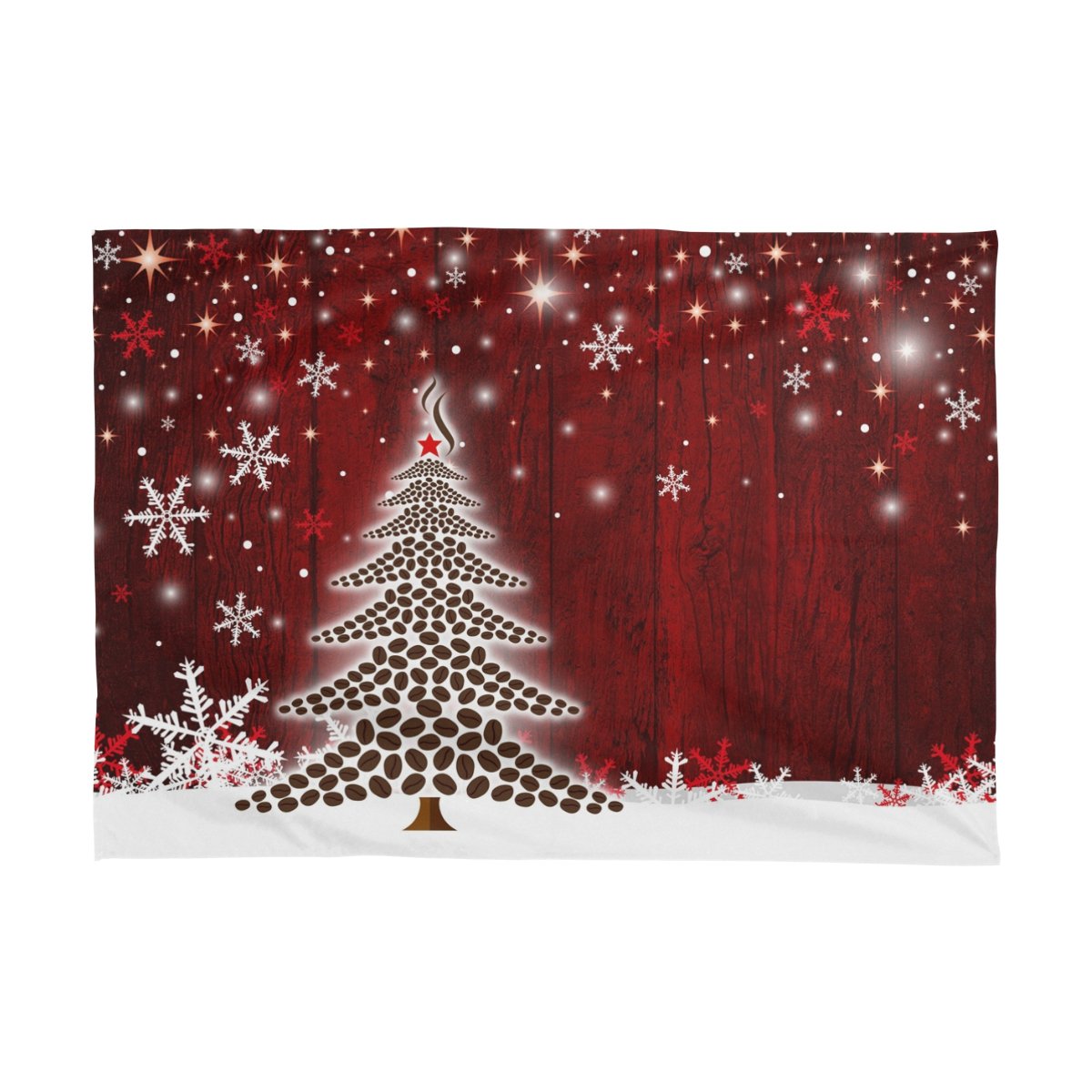 Naanle Christmas Holiday Rectangle Tablecloth 60"(W) x 108"(L), Christmas Tree with Winter Snowflake Modern Table Linen Cloth Cover for Kitchen Dining Room Party Home Decoration