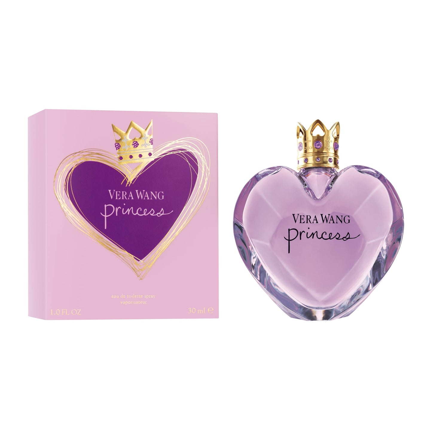 Vera Wang Princess Eau de Toilette 1 fl oz (Pack of 1), Notes of Apple, Quava, and Vanilla, Women's Fragrance, Long Lasting, Everyday Fragrance