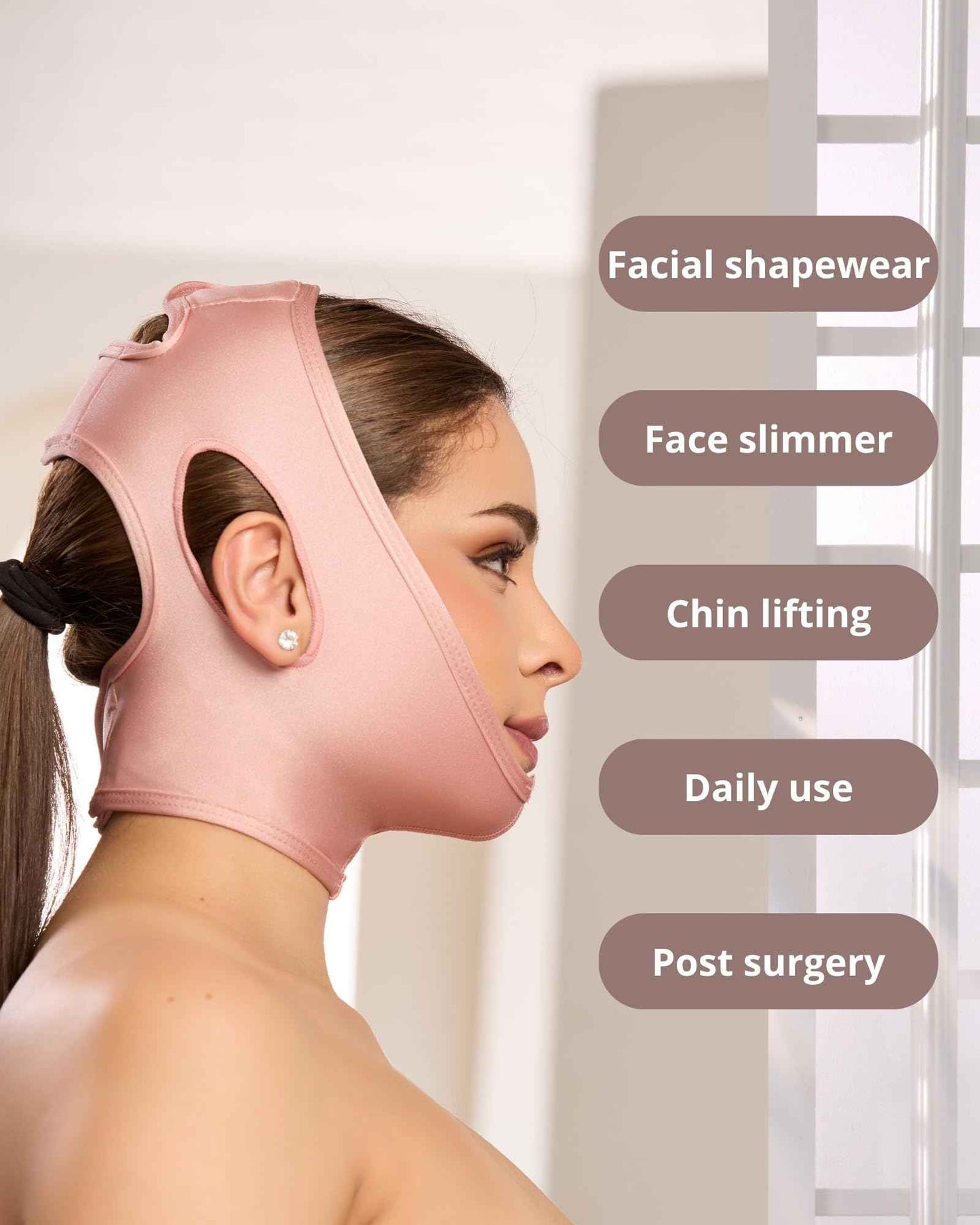 Shape Concept Chin Strap Support Band Neck Bandage Face Lifting Slimmer Chin Lift Facial Compression