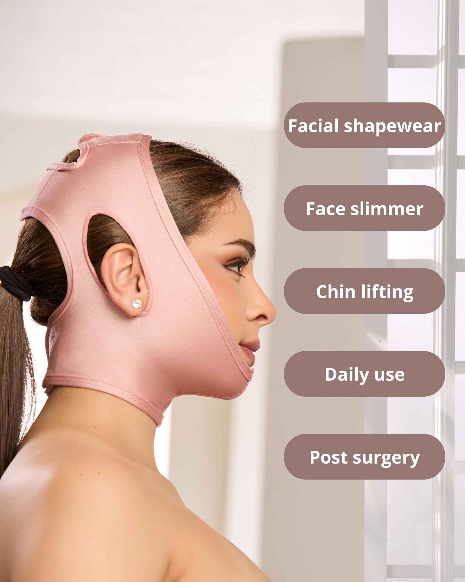 Shape Concept Chin Strap Support Band Neck Bandage Face Lifting Slimmer Chin Lift Facial Compression