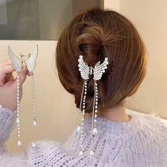 Hair Claw Clip, 3PCS Cute Metal Flower Shark Clip Non Slip Hair Clamp Hair Accessories for Women Girls (HC032-2PCS)