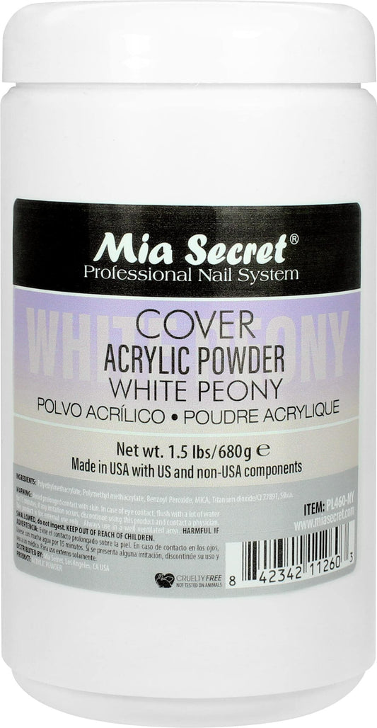 Cover White Peony Acrylic Powder Mia Secret (1.5 lbs)