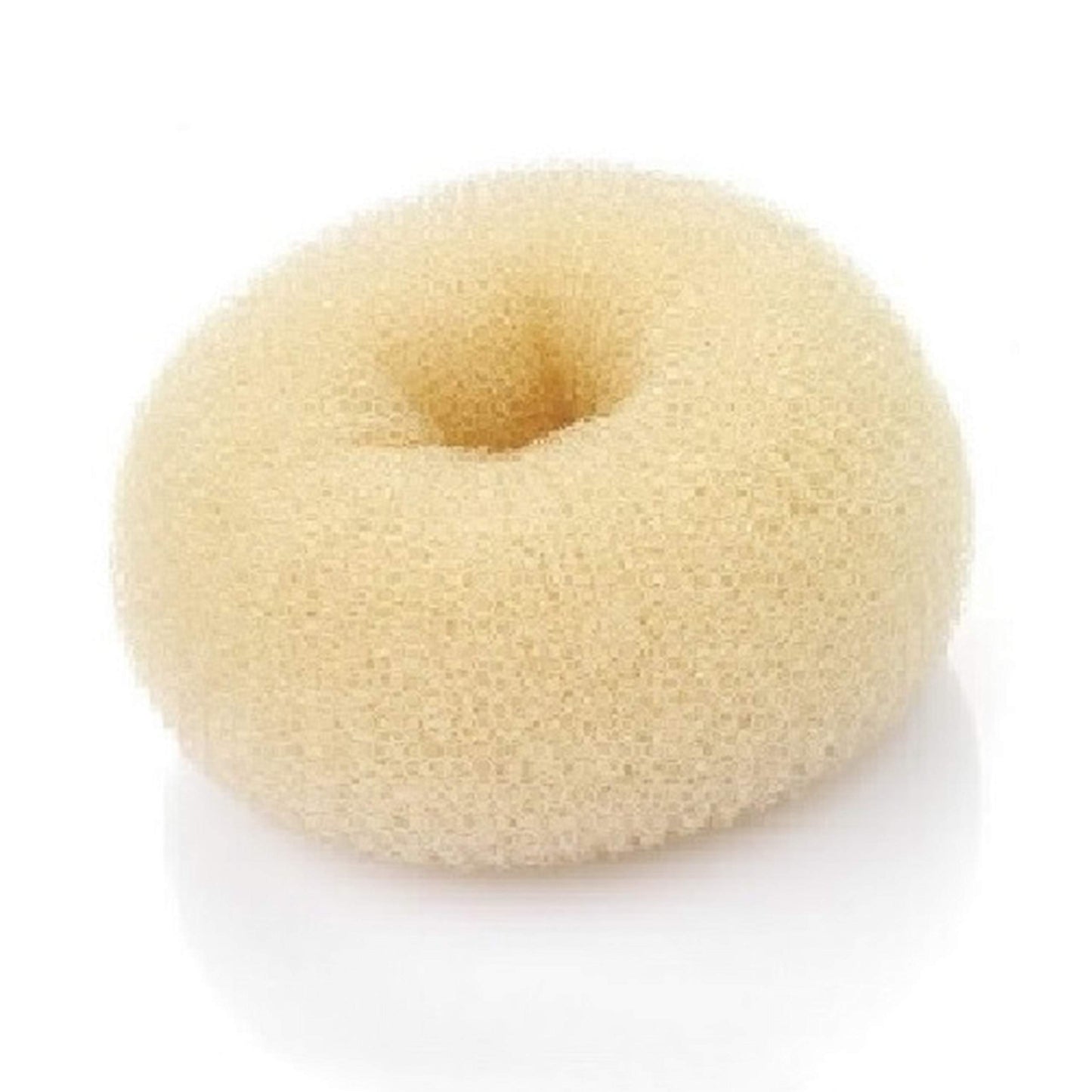 Beaute Galleria Hair Donut Bun Maker Ring Style Mesh Chignon Ballet Sock Bun (Medium, Beige/Blonde)