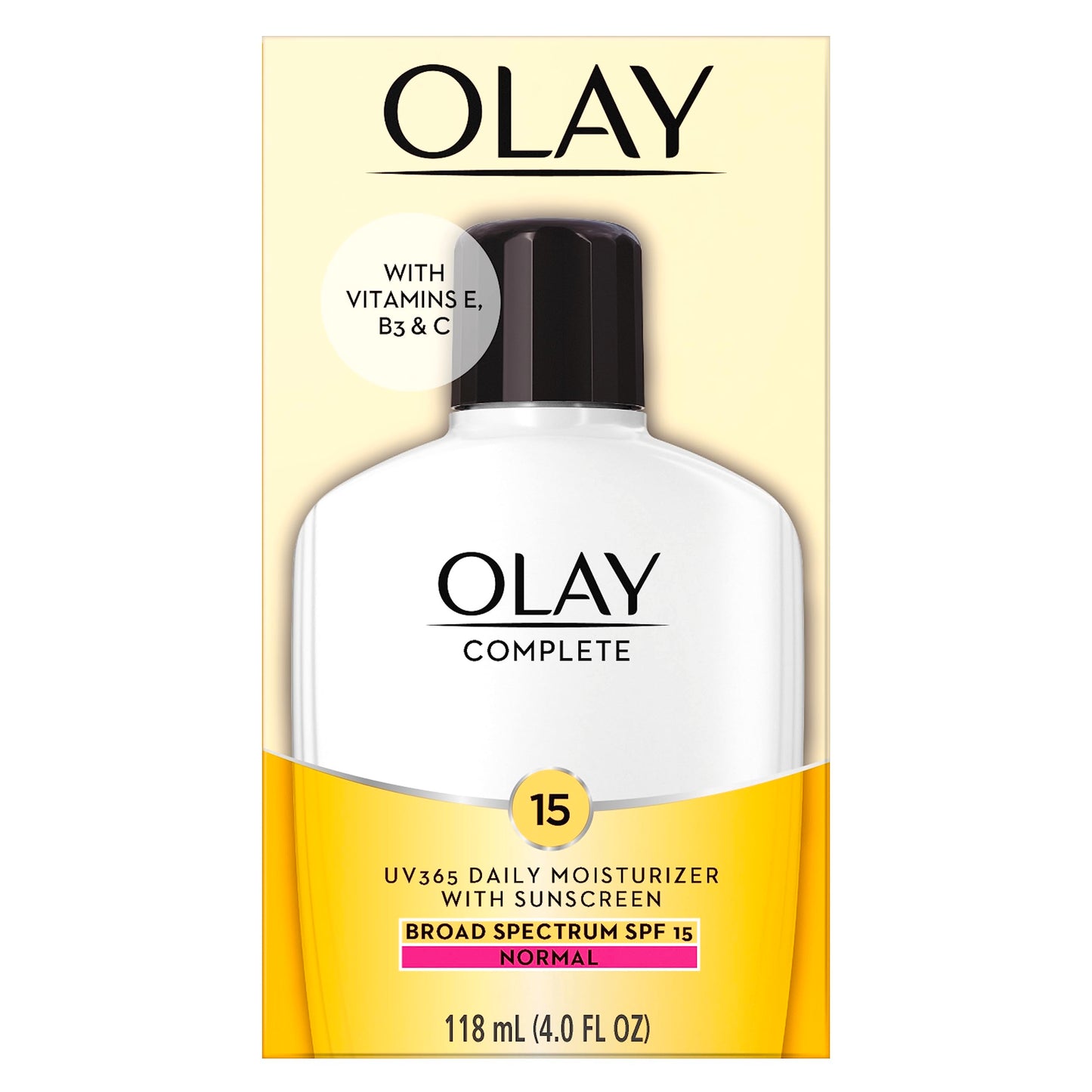 Olay Complete All Day Moisturizer with Broad Spectrum SPF 15 Normal, 4 Fl Oz (Pack of 1)