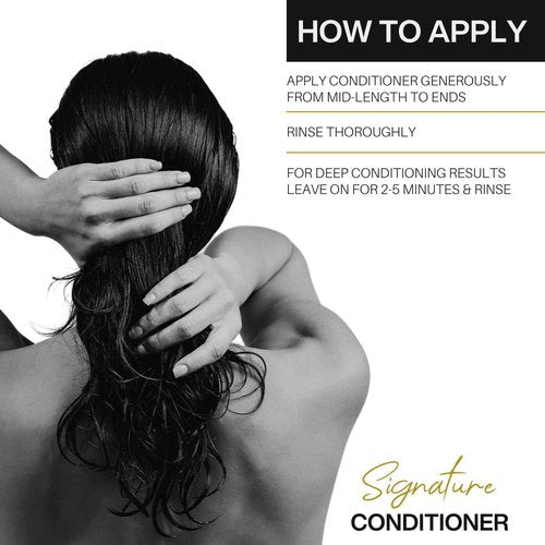 Cristian Rovere - Signature Conditioner - Infused With Collagen, Acai Extract & Organic Argan Oil - Sulfate Free & Paraben Free for All Hair Types - Moisturizing Conditioner - 10 Fl Oz