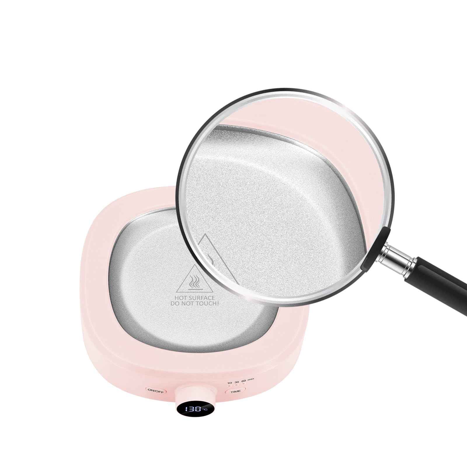 Wax Warmer Hair Removal, Adjustable Temperature, Digital Display Professional Hot Wax Warmer Pot with Silicone Bowl, Timer setting