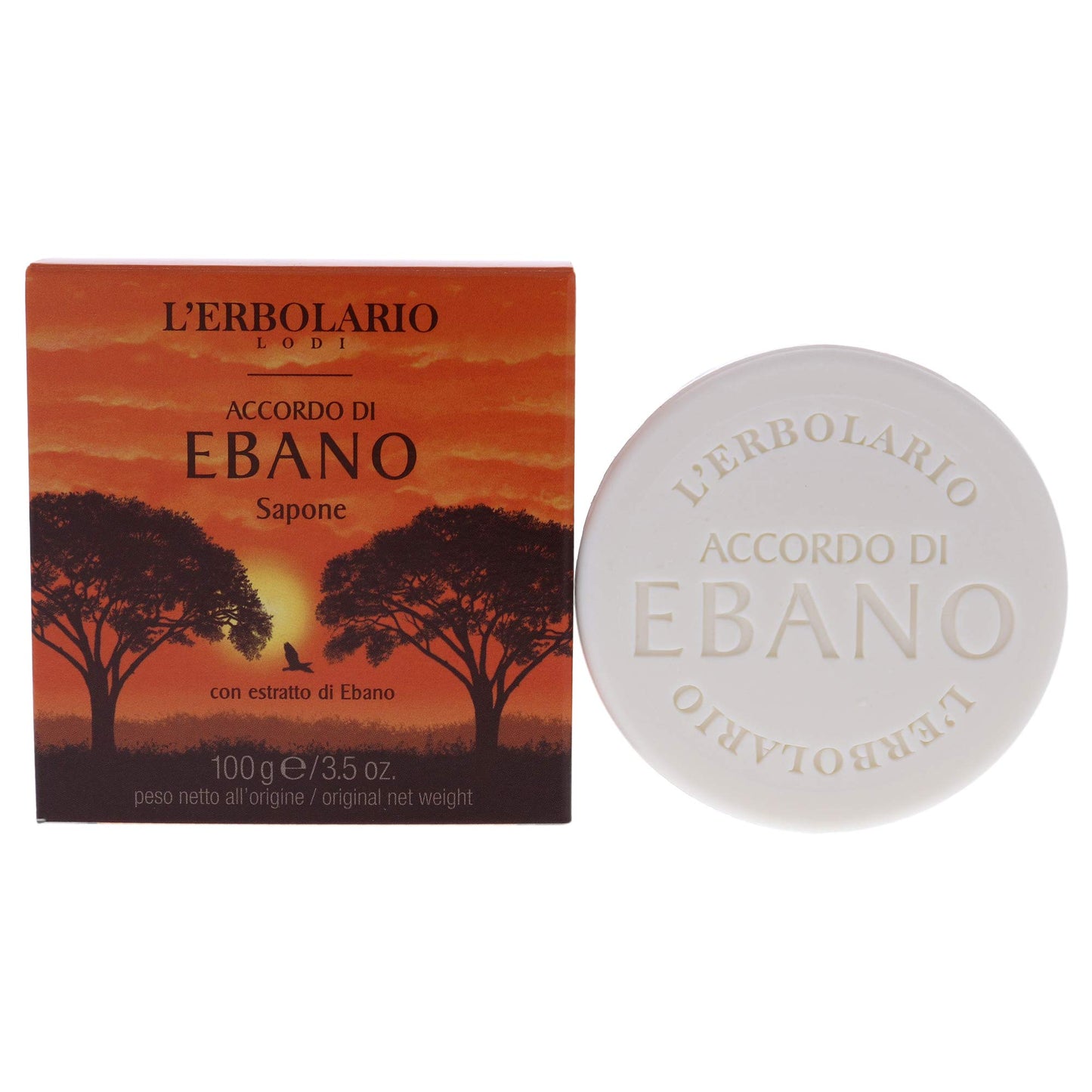 L'Erbolario Notes Of Ebony Soap - Enriched With All Natural Ingredients And Aromatic Fragrances - Cleanses And Moisturizes Skin - Long Lasting And Creates A Rich, Creamy Lather - 3.5 Oz