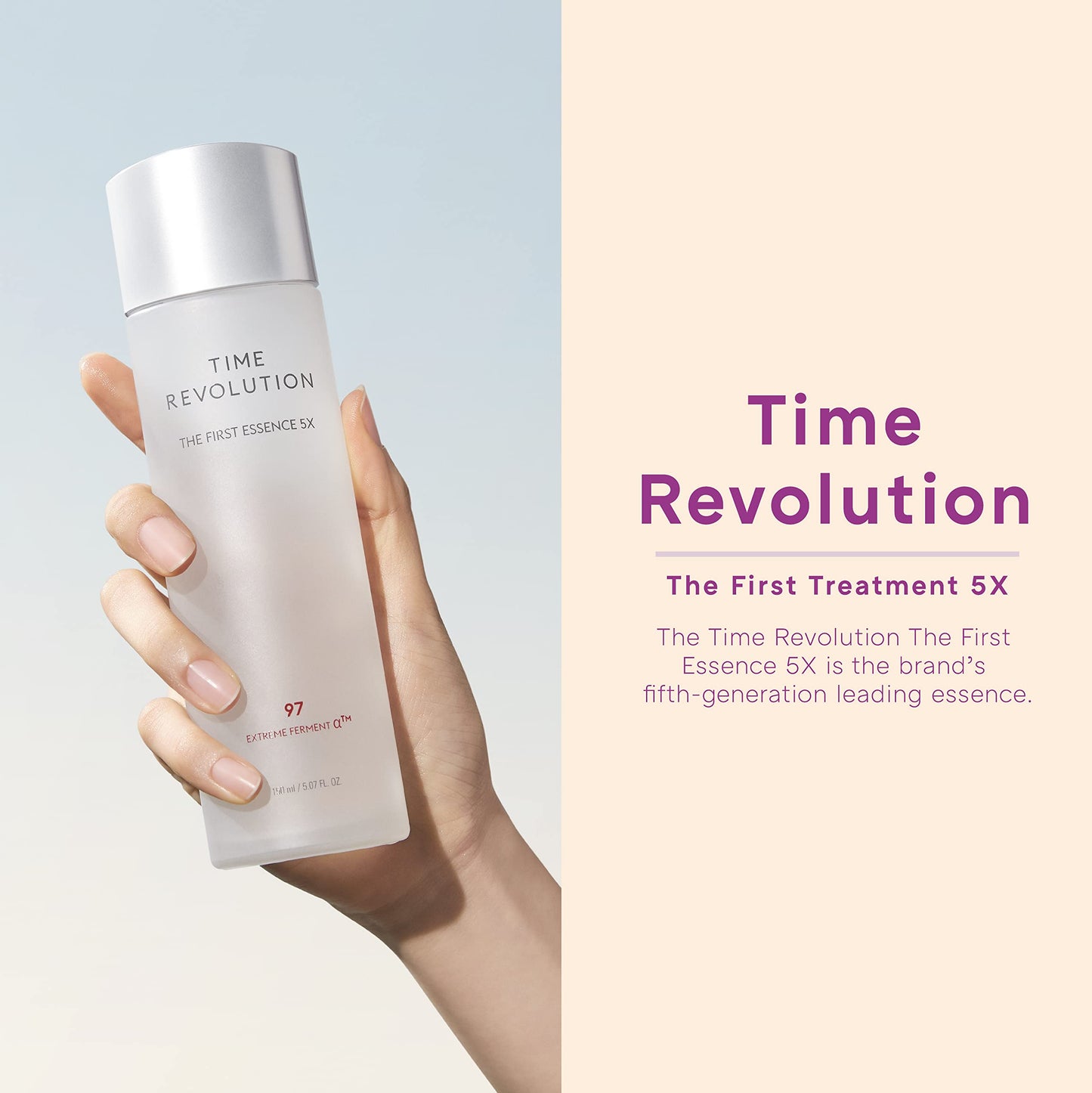 MISSHA TIME REVOLUTION The FIRST ESSENCE TONER (5th Gen) 5.07 Fl Oz - Korean Skin Care Facial Toner, Hydrating and Ph Balancing Toner for All Skin Types