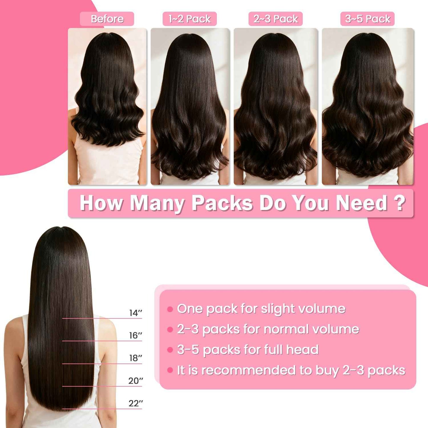 Red Tape in Hair Extensions Human Hair Remy Human Hair Extensions Silky Straight for Women 20 Pcs/Package 18 Inch 40G 100%