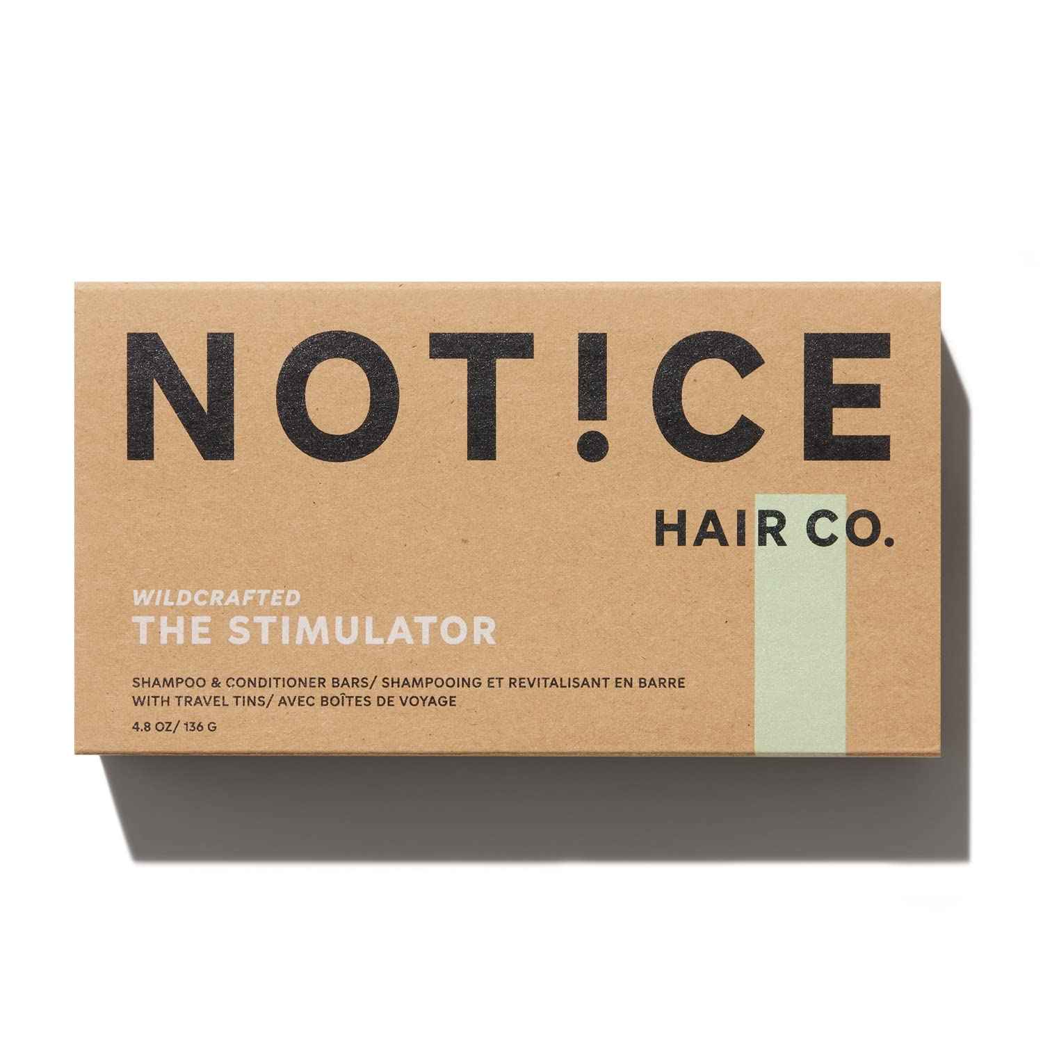 NOT!CE Hair Co. The Stimulator Shampoo & Conditioner Bars - Travel Set - thickening | oily & fine hair