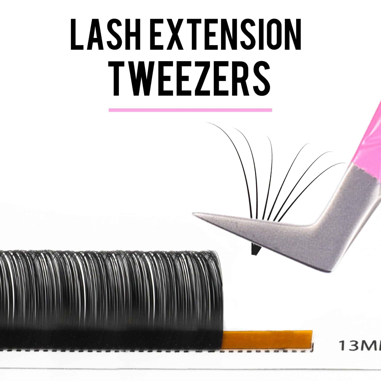 Fiber Tip Lash Tweezers For Eyelash Extension 4 Pcs Tweezers Professional Artist Tech Work Kit Tools,Best Volume Eyelash Lashes Extensions Precision Supplies Volume Boot 90 45 Degree(Omber pink)