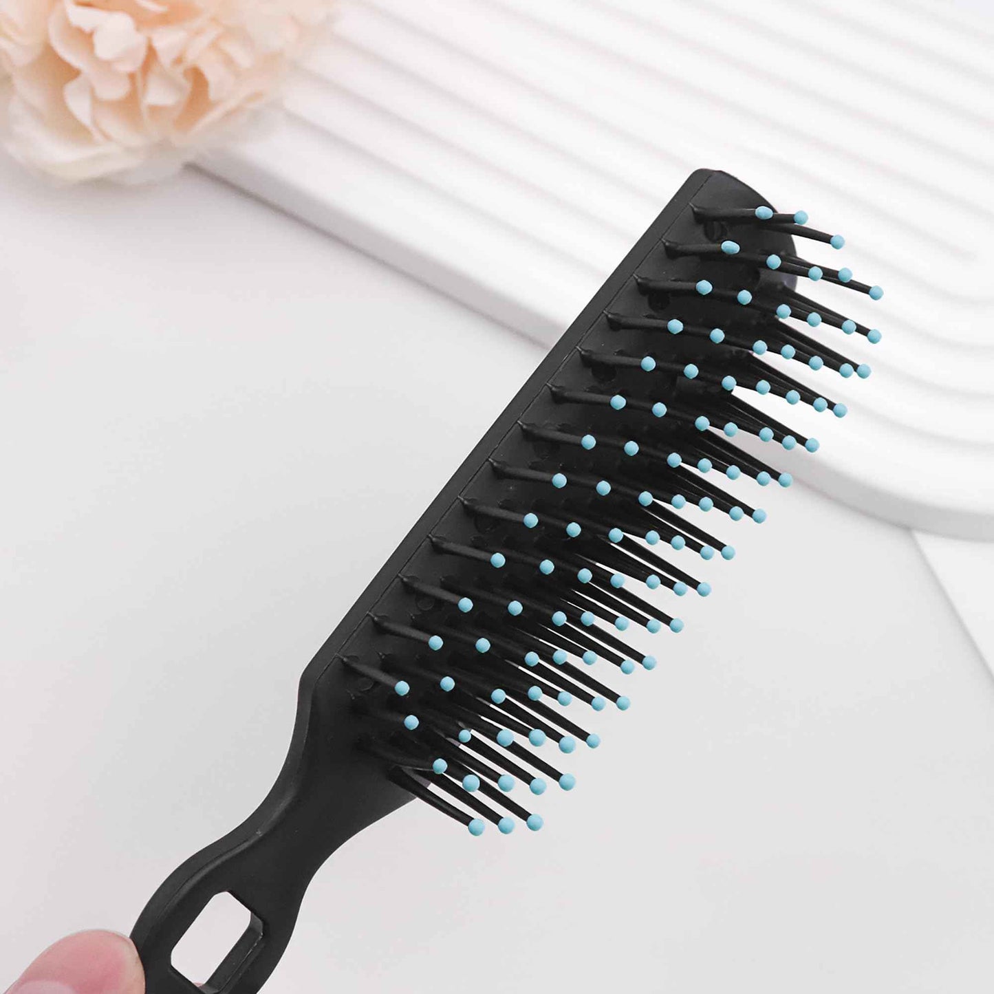 Bulk Hair Brushes for Homeless Individually Wrapped, Hair Brush Bulk, 100pcs Hair Brush for Curly Hair Suitable for Homeless,Shelter,Air Bnb/Hotel, Black