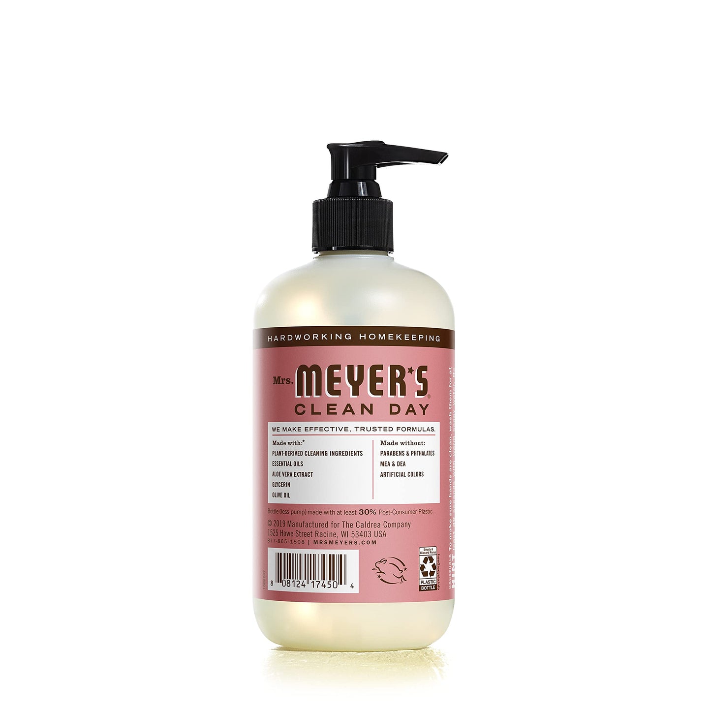 Mrs. Meyer's Clean Day Liquid Hand Soap, Cruelty Free and Biodegradable Formula, Rosemary Scent, 12.5 oz- Pack of 3