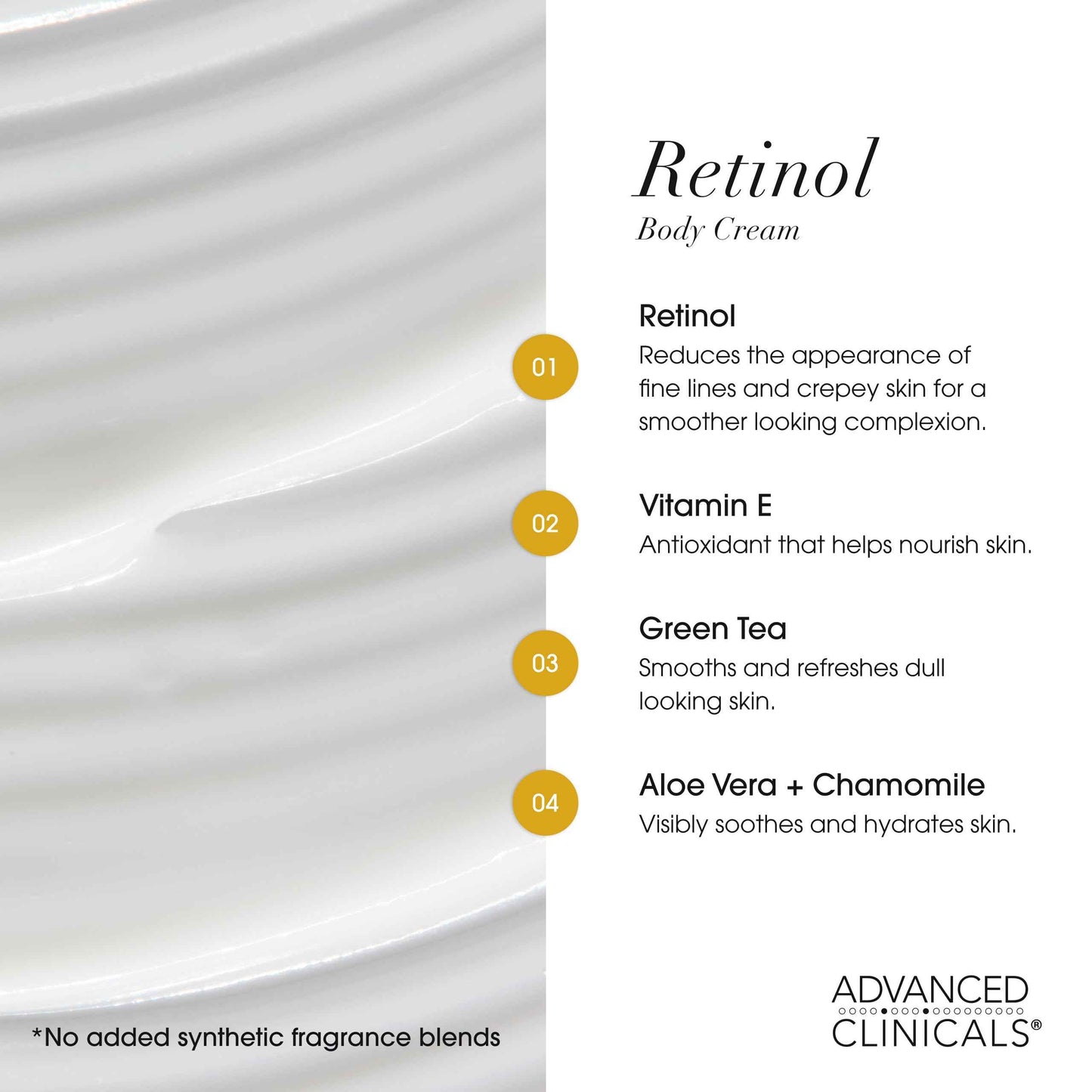 Advanced Clinicals Hyaluronic Acid Hydrating Cream + Retinol Firming Cream Set
